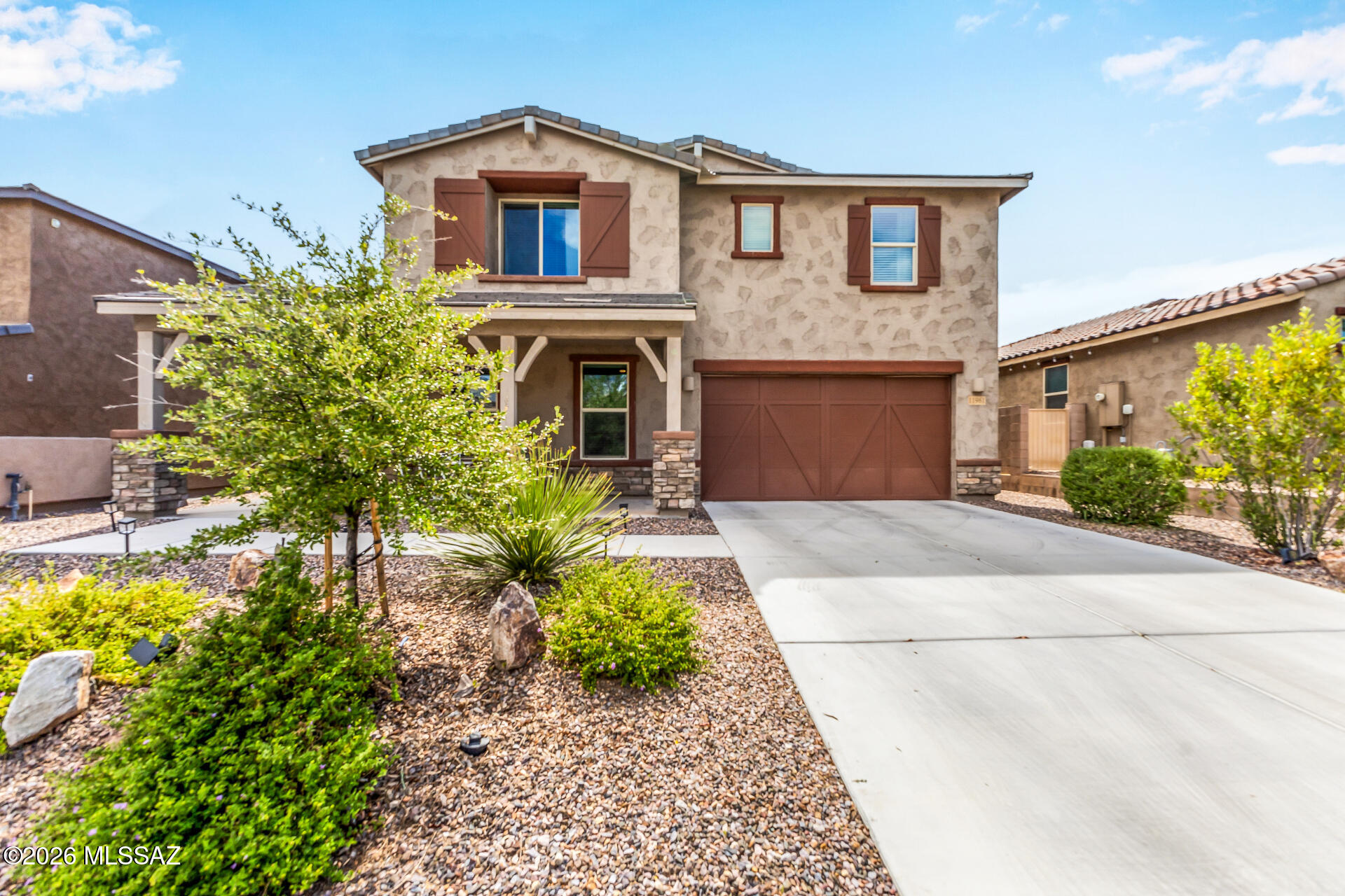 Stunning 4 Bedroom Home with Pool, Office & Catalina Mountain Views!

Welcome to this spacious and beautifully designed home offering 4 bedrooms, 3 full bathrooms, multiple living areas, and an incredible layout perfect for both everyday living and entertaining.

The open-concept floor plan features a large living room, formal dining area, and a chef's kitchen complete with a massive center island, induction cooktop, breakfast nook, and an oversized walk-in pantry that's practically a room of its own. A dedicated office, storage room, coat closet, and full laundry room with washer and dryer included add convenience and flexibility to the main level.

Upstairs, you'll find four generously sized bedrooms, all with walk-in closets, along with a separate TV/family room... MORE... The spacious primary suite features a large walk-in closet and an impressive walk-in shower. Two secondary bedrooms enjoy direct bathroom access, creating a functional layout for families or guests.

Step outside to your private backyard retreat featuring a sparkling 24' x 12' pool with a 6-foot deep end, a covered patio area perfect for outdoor dining and entertaining, and stunning Catalina Mountain views.

Additional features include a 2-car garage, water softener system, and access to community parks and HOA amenities.

This exceptional home combines space, comfort, and breathtaking views in one incredible package. Schedule your tour today! <á(