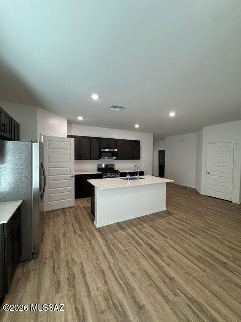 Be the first to live in this brand-new 4 bed, 2 bath home in the sought-after Saguaro Bloom community in Marana! This single-story home offers 1,815 sq. ft. of open-concept living with abundant natural light and modern finishes throughout. The kitchen features quartz countertops, a large island, shaker-style cabinets, and a spacious pantry. The private primary suite includes a walk-in closet and end-suite bath, while three additional bedrooms provide flexibility for family, guests, or a home office. Enjoy a covered patio, huge backyard, attached garage, and laundry room. Community amenities include pools, parks, playgrounds, walking trails, and easy access to I-10, shopping, dining, and schools. -Huge backyard with plenty of space to enjoy
-Covered patio perfect for outdoor dining or relaxing
-Dedicated laundry/utility room
-Large windows throughout
-Attached garage
-Single-story floorplan
-This home includes a Connected® Smart Home package, featuring a smart thermostat, video doorbell, keyless entry, and Wi-Fi-enabled garage door opener
-EV charger in the garage
-Home is across from the playground.
