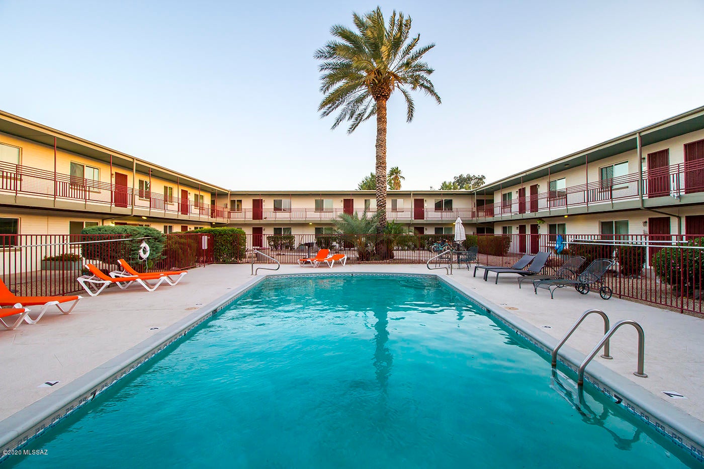 AVAILABLE JANUARY 15, 2027 | $1,600/MONTH | WATER, SEWER, TRASH & HIGH-SPEED INTERNET INCLUDED! Enjoy mid-century charm and everyday convenience at L6 in Tucson's desirable West University neighborhood. This GATED 859-square-foot, two-bedroom, one-bath apartment features an open floor plan, oak flooring, ceiling fans, abundant natural light, and bathroom linen storage. The kitchen includes an electric range and refrigerator, while individual air conditioning and updated energy-efficient windows add comfort. The gated community offers a sparkling pool, courtyard with built-in barbecue, fitness room, 24-hour on-site laundry, bike racks, and free parking. Located less than a mile from the University of Arizona, Fourth Avenue shopping and dining, and Downtown entertainment. Unfurnished.