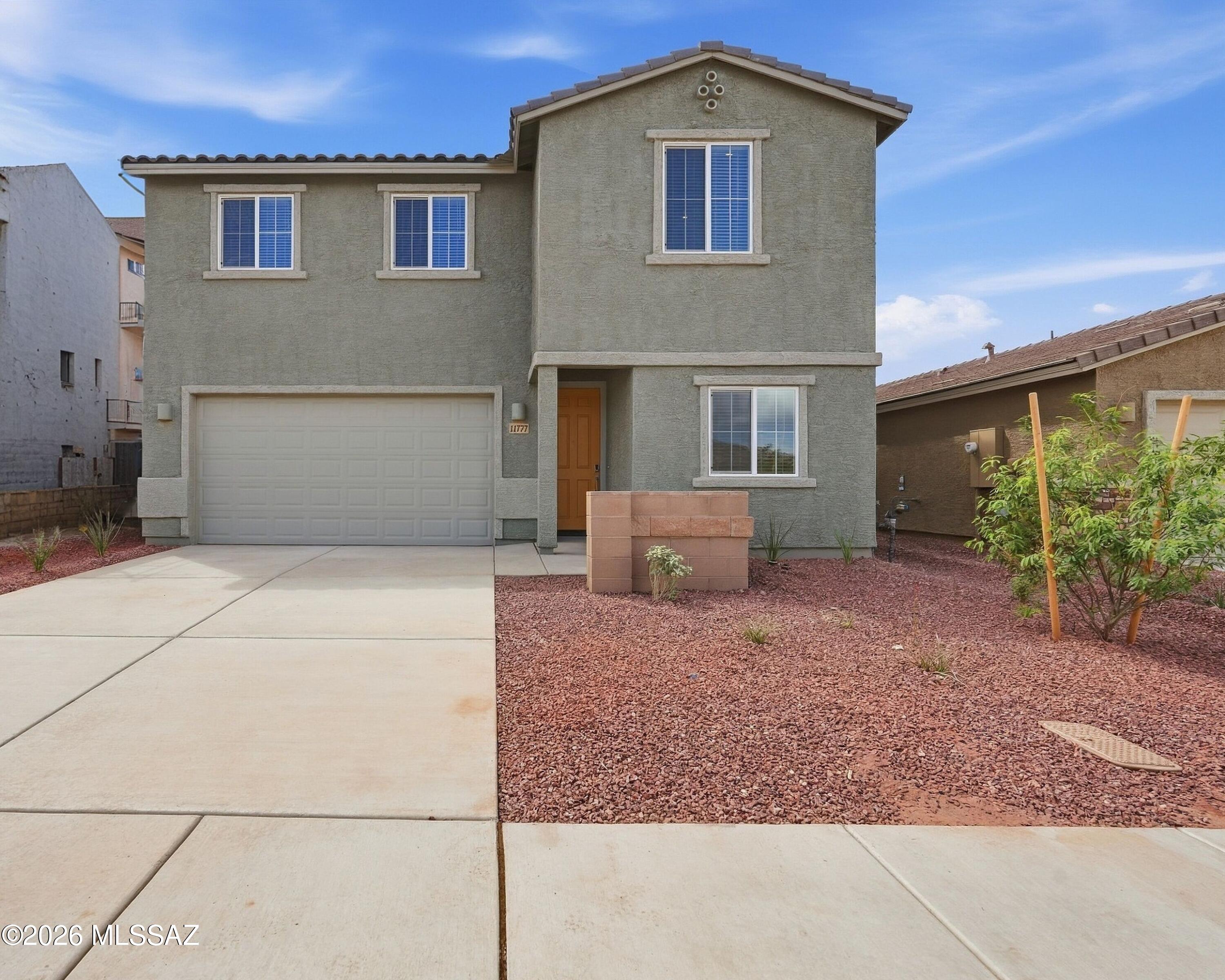 No Application Fees! Brand new never-lived-in 4 bedroom, 3 bathroom Marana home located in the Monarch community. This beautiful new home features wood plank-style tile flooring throughout the first floor with neutral carpeting upstairs, neutral paint throughout, upgraded doors and fixtures, LED lighting, 2-inch faux wood window blinds, and abundant natural lighting. The spacious open living room flows seamlessly into the beautifully appointed kitchen featuring quartz countertops and backsplash, oversized center island with breakfast bar, separate pantry, gas range, stainless steel appliances, and ample cabinet and counter space. A large upstairs loft provides excellent additional living space for a home office, media room, game room, or second family room. One bedroom and a full bathroom are conveniently located on the first floor, making it ideal for guests or multigenerational living. The remaining bedrooms are located upstairs, including the oversized primary suite featuring a huge walk-in closet, dual sink vanity, separate linen closet, and spacious step-in shower. A full-size washing machine and dryer are included for added convenience, and the attached two-car garage provides ample parking and storage space. Easy-to-maintain desert landscaping in both the front and backyard provides low-maintenance outdoor living.

Monarch offers a newer Marana setting with convenient access to neighborhood parks, outdoor recreation, schools, shopping, and restaurants. Enjoy easy access to I-10, Marana Regional Airport, Tucson Premium Outlets, Dove Mountain, and the growing Northwest Tucson employment corridor with convenient travel throughout Marana and the Tucson area.

All our residents are automatically enrolled in the Resident Benefits Package (RBP) for $55.00/month which includes Renter's Liability Insurance, Credit Building to help boost the resident's credit scores with timely rent payments, up to $1M Identity Theft Protection, HVAC air filter delivery (for applicable properties), our best-in-class resident rewards program, and much more!