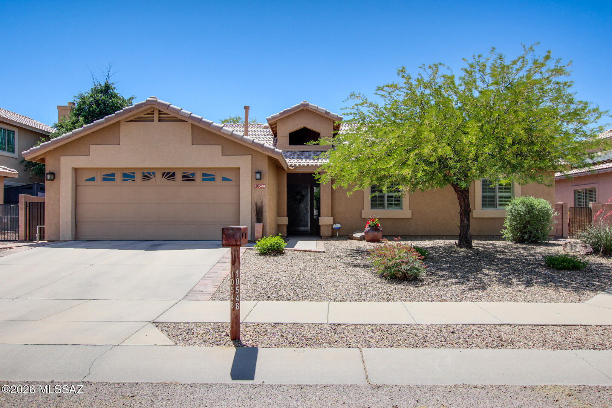 This beautifully upgraded 4-bed, 2-bath home features a sparkling salt water pool with a new energy efficient pool pump (2024) and expansive covered patio. Enhancements include Mohawk laminate flooring (2020), shutters (2023), and a newly remodeled kitchen with new appliances, sink and granite countertops (2024). Bathrooms refreshed-hall bath Spring 2024. Also: 2023 sliding door, turf (Spring 2024), Zodiac pool cleaner (Jan 2026), and roof underlayment (March 2026). Located in the A+ award-winning Vail School District. This isn't everything-there's even more to love!