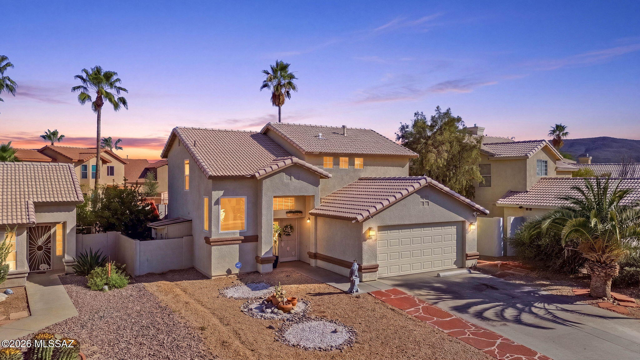 Charming Continental Ranch home with a relaxing pool, sauna and outside shower made for effortless Arizona living and entertaining. Enjoy the full-length covered patio and covered outdoor cooking area, perfect for gatherings, along with an open eat-in kitchen, spacious family room, and convenient downstairs half bath. Upstairs offers 3 bedrooms, including a primary suite with a walk-in closet, dual vanity bath, and shower. Well maintained with newer windows, a newer water heater, and a new pool pump. Community features include two pools, parks, and tennis courts. Don't miss this one.