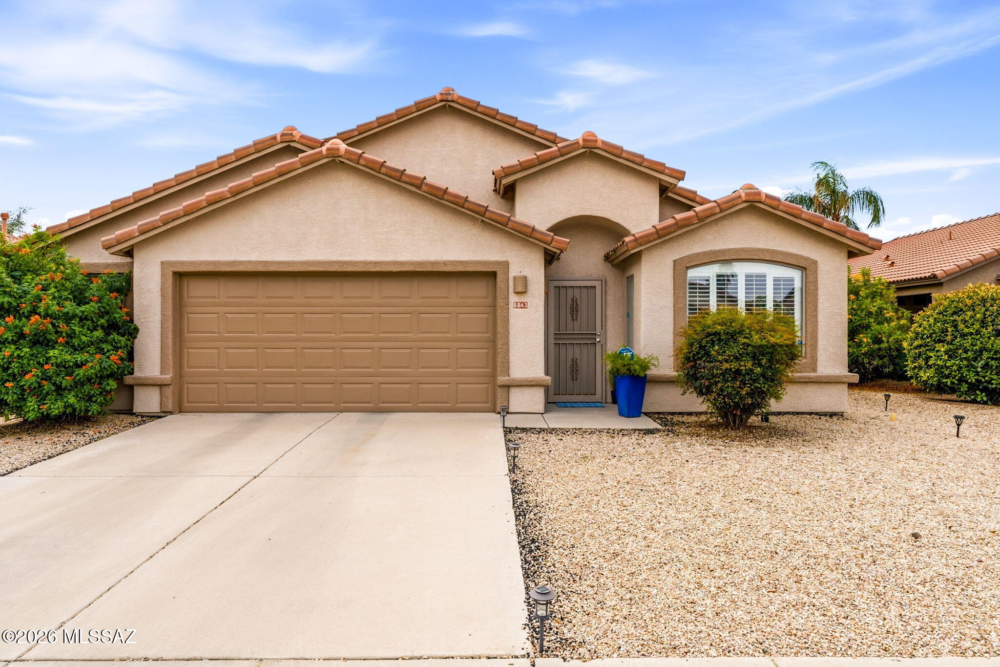 Beautiful 3 bed, 2 bath home in desirable Continental Ranch! Step inside to a spacious living and dining room that welcomes you in. The split bedroom floor plan offers privacy, with a spacious primary suite featuring a walk-in closet, soaking tub, and separate shower. Two additional bedrooms and a Jack and Jill bath provide comfortable space for family or guests. The kitchen shines with granite countertops, SS appliances, pantry and an island with breakfast bar, opening to a bright great room--perfect for everyday living and entertaining. Enjoy a well-manicured backyard with turf, blk and white rock and a covered patio. Newer AC unit adds peace of mind. Close to community parks, pools, and basketball  courts, plus shopping, schools, and more. You need to see this beauty in person!