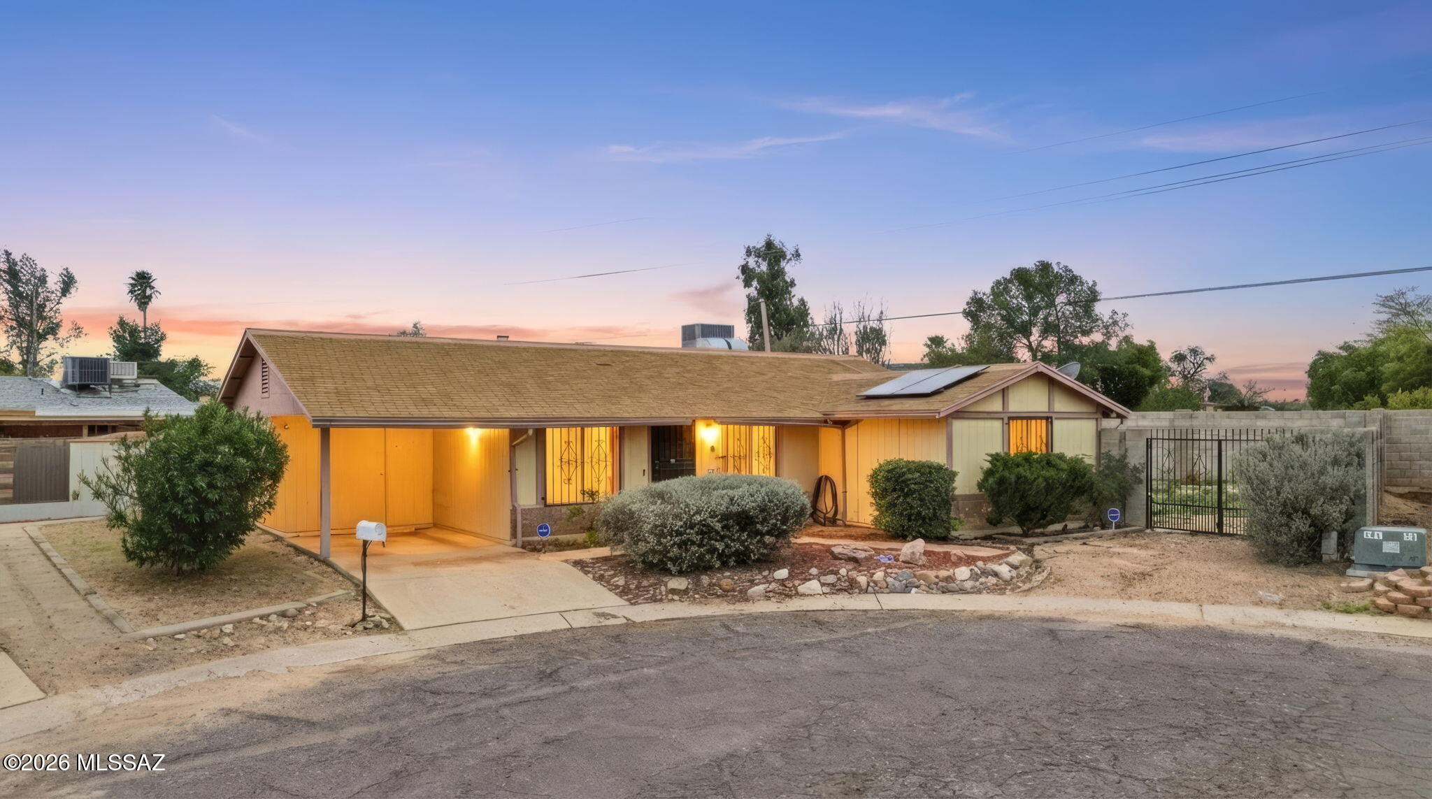 4 bedroom, 2 bath home on cul-de-sac lot.  Parking available on the lot, 5 or 6 spaces besides one spot on the street.  Includes washer and dryer, refrigerator, extra freezer in storage and utility closet on large back porch, and walk-in pantry.   Solar panels provide low electric bills.