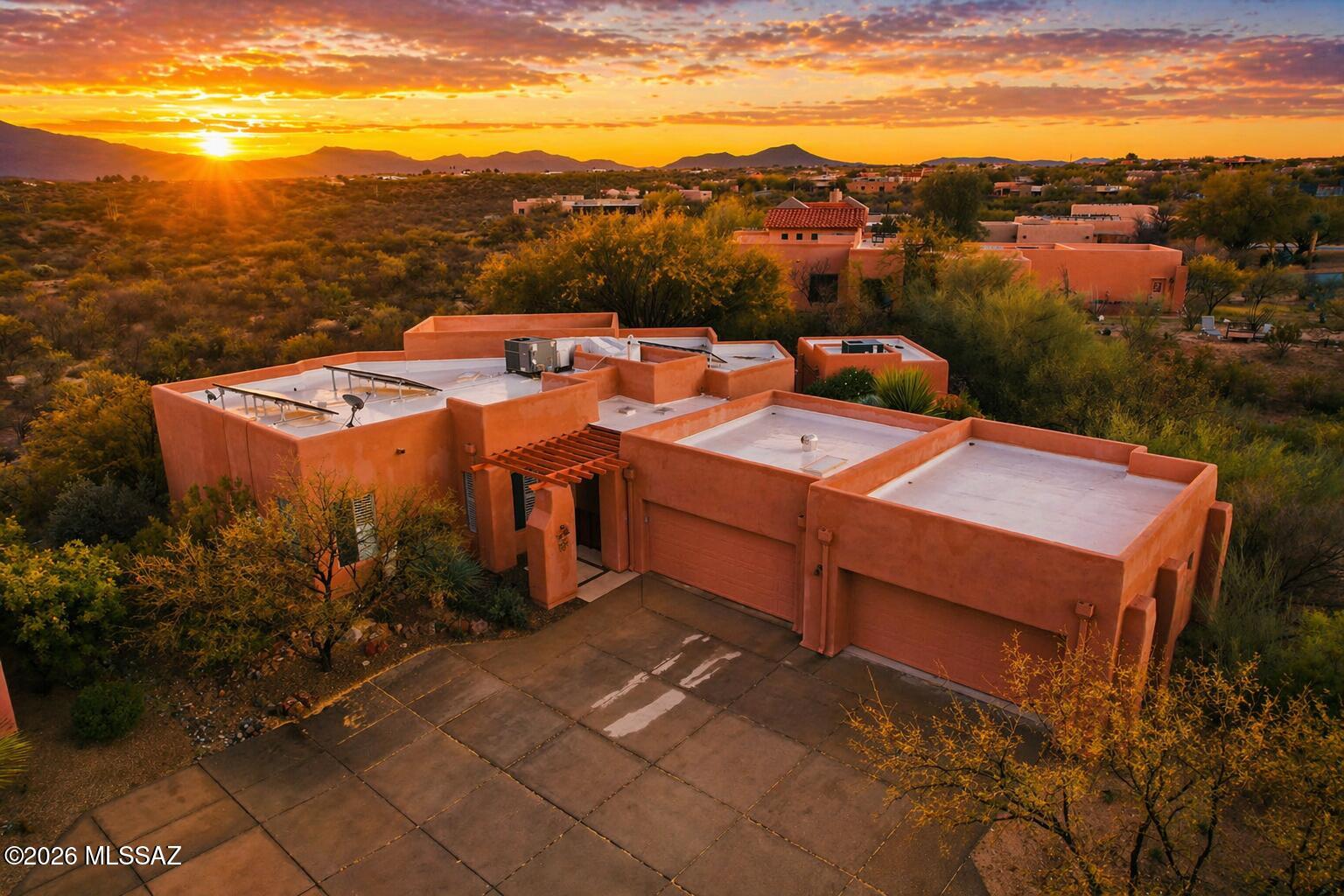Located in the highly desirable 55 + Academy Village in Pima County offers refined desert living at the base of the Rincon Mountains.This beautifully maintained SIP built home features a bright, open floor plan filled with natural light and designed for comfortable everyday living and easy entertaining.The spacious kitchen opens seamlessly to the main living areas, creating an inviting atmosphere throughout.The primary suite provides a peaceful retreat, while additional space offers flexibility for guests or a home office.Enjoy serene desert surroundings, stunning sunsets, and low-maintenance outdoor living. The Village is known for its vibrant, active community, walking paths, pool and proximity to shopping, dining, golf, and hiking. Experience the perfect retired life here.Owned solar