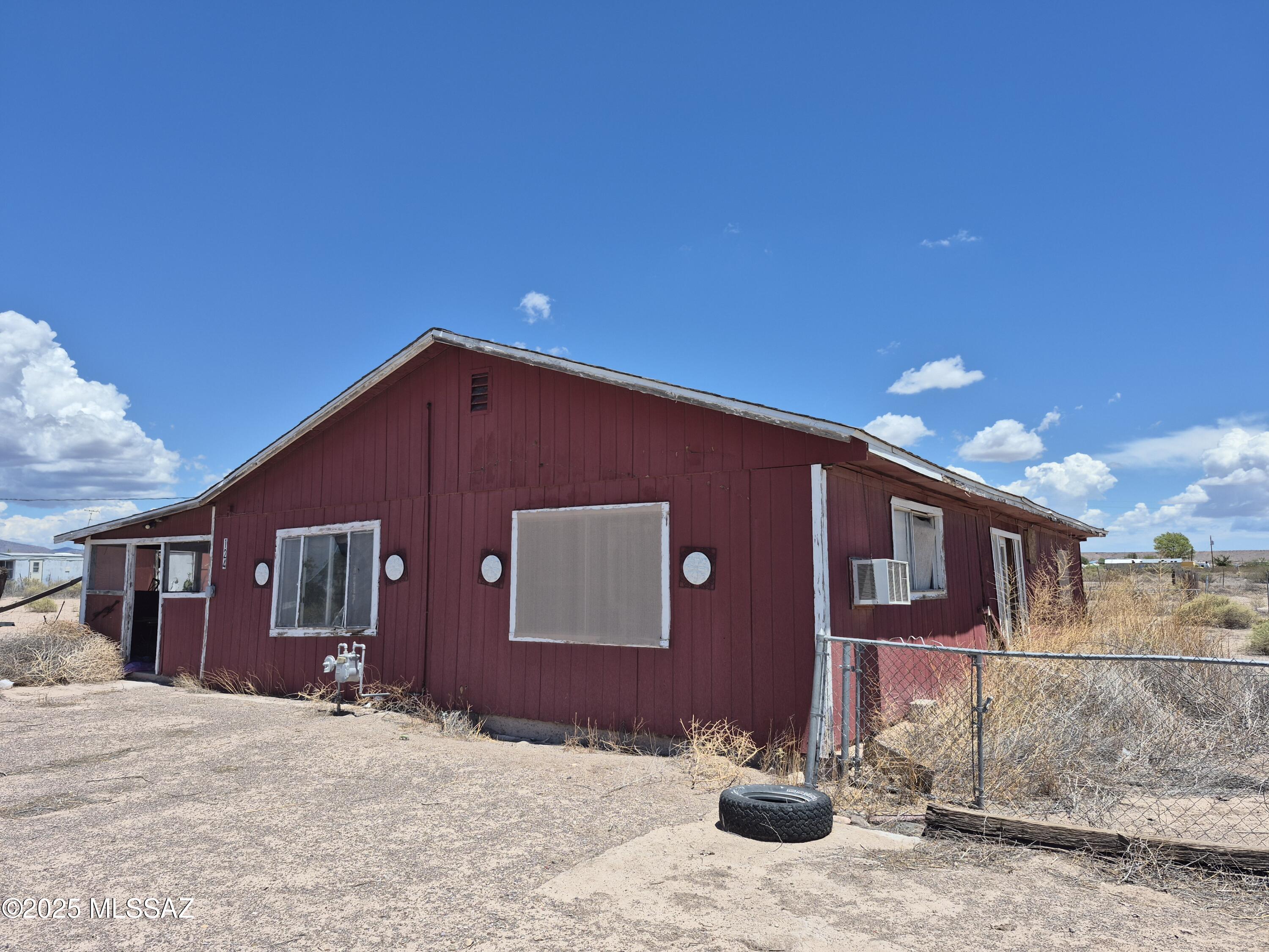 Cash only. The house has foundation and roof issues and probably needs torn down. The septic has been tested and is good. The well works but some pipes in the house are broken so the well is shut off. Has electric and gas, currently turned off. Seller will not turn on utilities.