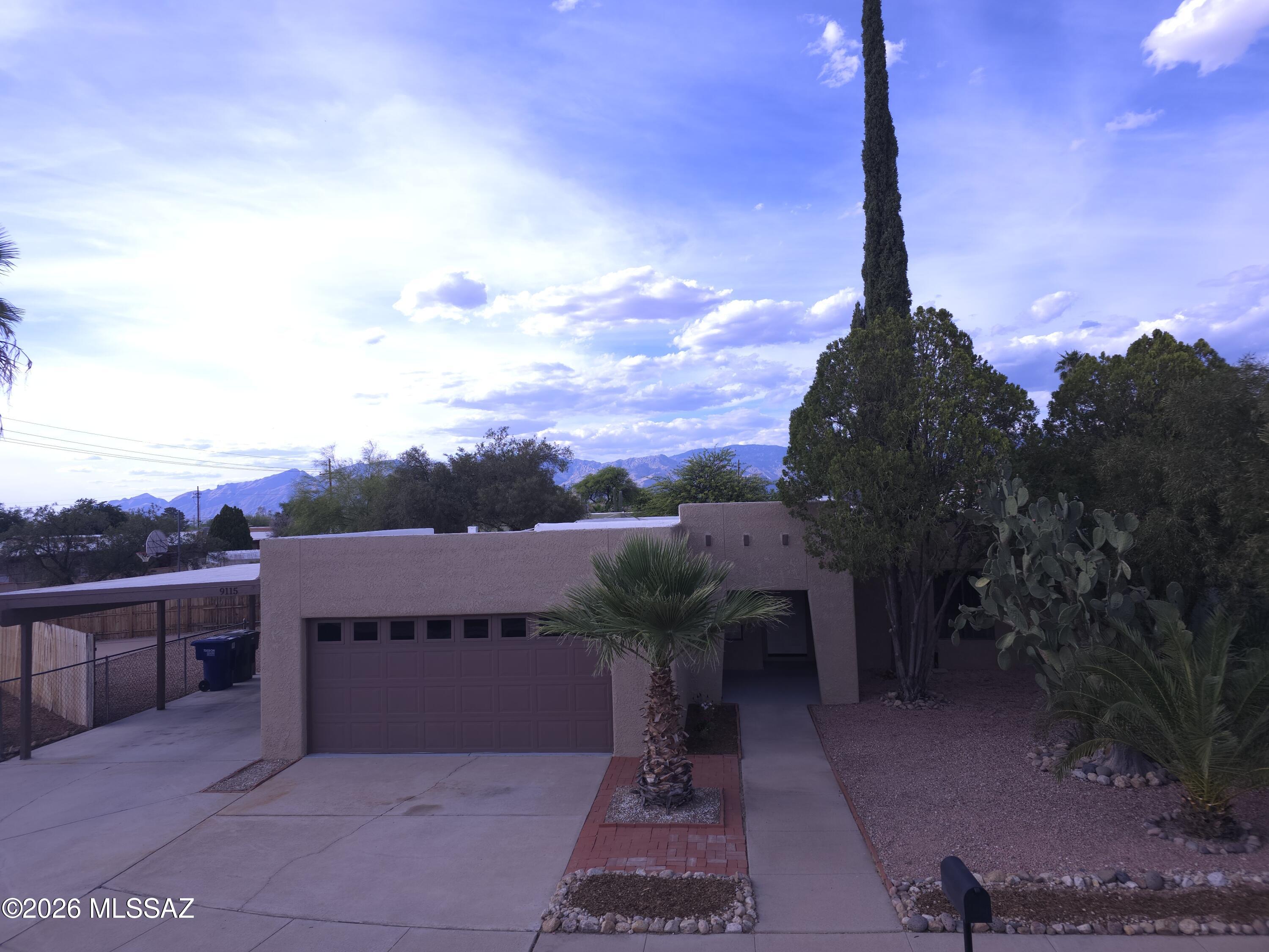 Range priced $300,000-$325,000! This one is a must-see with a smart floor plan, a real ''WOW HOUSE''. You will love the granite countertops, concrete overlay floors, and spacious feel. Large windows throughout allow an abundance of natural light. Bathrooms have also been lovingly updated. Never miss another AZ sunset with these clear views to the western skies! The huge backyard has a cement pad long enough to store your RV or boat! This quiet location at the end of the cul-de-sac includes 2 garage spaces, plus a carport. Seller is a licensed real estate agent in Arizona.