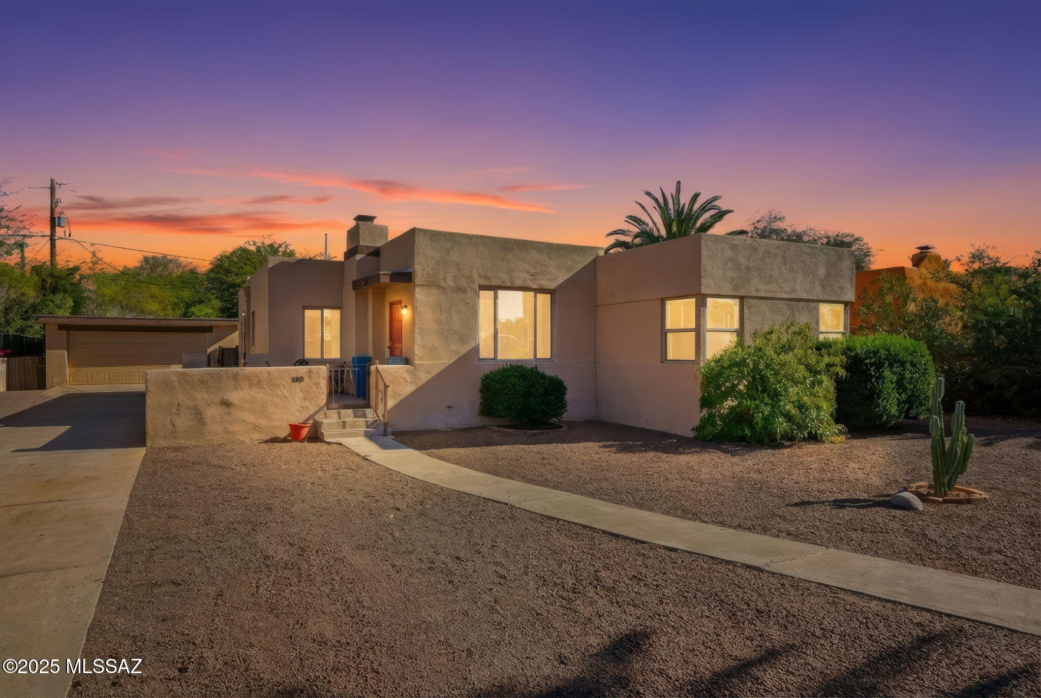 Amazing opportunity for move in ready, updated historic 1,722 SqFt 3 bed/2 full bath plus den, masonry stucco Southwestern Pueblo home, an additional 486 SqFt masonry 2 car garage with brand new garage door motor, located on .24 acre Tucson R-1 lot, no HOA in historic San Clemente neighborhood in Central Tucson. Unique opportunity to own a registered historic home (reduced property taxes w/primary residence) built in 1938 that retains its vintage character and charm with updated modern amenities. Featuring: E/W orientation, single story, low care landscaped front yard, long concrete driveway, RV parking, on & off street parking, updated 200 AMP electrical panel, metal gutters, concrete sidewalks, raised front concrete patio, metal security door and wood front door. Inside buyers will appreciate tall 10 Ft textured painted ceilings (no popcorn), complete interior painted with designer paint Dec 2025), updated energy efficient double pane windows throughout, luxury plank flooring (no carpet), wood baseboards and trim, spacious living room with large picture window providing fantastic natural light, original wood burning fireplace, formal dining area, family/flex room, ceiling fans, internal wood doors, zoned with two gas HVAC units, digital thermostat, gas water heater, internal laundry room with stacked washer & dryer (new 2024), updated kitchen with executive height tiled counter tops, custom backsplash, breakfast nook, stainless steel appliances including dishwasher, side by side refrigerator with ice/water dispenser, gas stove, metal exhaust hood, updated wood kitchen cabinets, two metal sinks under garden window and walk in pantry. Spacious primary suite with updated ensuite bathroom with executive height modern vanity, dual vessel sinks and walk-in tiled shower. Enclosed Arizona room with windows, scored concrete floors, offers an additional 302 SqFt providing exceptional versatility for a variety of uses including exercise room, home office, playroom or convert to 4th bedroom. The sewer line was recoated, comes with a 50 year warranty.
Convenient Central location to Randolph golf courses, tennis & pickleball courts, paved walking/bike path, Reid Park Zoo, U of A Baseball at Hi Corbett Field, El Con Mall with groceries, shopping, movie theater and dining. Close to U of A, Banner Medical and Aviation HWY; minutes to flourishing downtown Tucson (quick access to I-10). 4.10.26 property treated for termites including 5 year termite warranty.  Dare to compare, 115 S Irving Avenue just sold for $700,000!  Call to make your appointment to view this move-in ready historic home today!