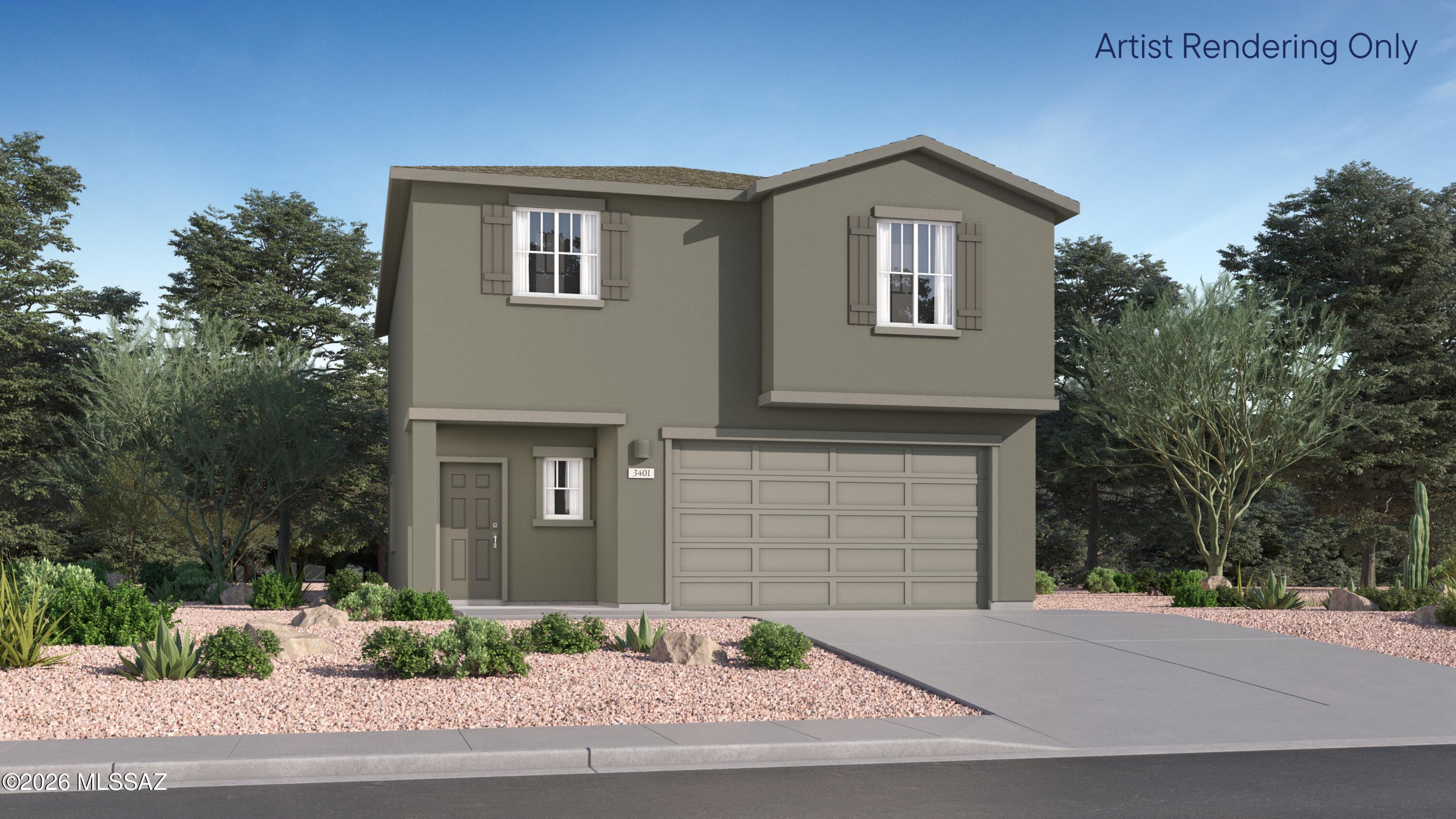 This new two-story home is host to a spacious and flexible open-concept layout on the first floor that blends the kitchen, dining area and family room for seamless transitions and everyday multitasking. On the second level, a versatile loft provides a convenient shared living area easily accessible from four bedrooms and a lavish owner's suite with a full bathroom and walk-in closet. This home includes GE® stainless steal appliances, Rinnai Tankless Water Heater, prep for reverse osmosis, Quartz Countertops, 2'' faux wood blinds, LED lighting and so much more! As an added bonus, this home includes a washer and dryer.