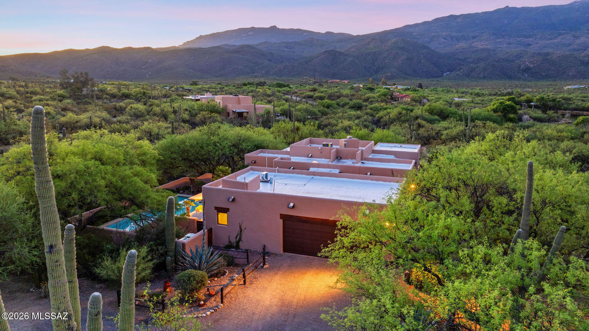 Tucked away in the highly sought-after La Cebadilla Estates, this exceptional desert retreat offers a rare blend of privacy, natural beauty, and timeless Southwestern character--all just minutes from Tucson's premier amenities.



Set on expansive acreage with direct access to private trails, a tranquil lake, and world-class riding terrain, this property is a dream for those seeking a deeper connection to the Sonoran Desert. Whether it's a morning walk to the nearby guest ranch, a sunset ride, or simply enjoying the quiet stillness of nature, this is a lifestyle few properties can offer.



Inside, the home is filled with warm natural light and authentic architectural charm, featuring soaring beam ceilings, handcrafted wood details, and expansive windows that frame the surrounding mountains and desert landscape from nearly every room. The thoughtful orientation of the home captures both sunrise and sunset views, creating an ever-changing backdrop of color and serenity.



The floor plan lives comfortably with versatile spaces, generous storage, and seamless indoor-outdoor flow, complemented by a private pool and multiple outdoor living areas designed for relaxation and entertaining.



Equestrian enthusiasts will appreciate the horse-friendly setting with room for facilities and direct trail access, while guests or extended stays are effortlessly accommodated with a separate guest quarters/casita.



Recent improvements enhance both comfort and value, including: Updated HVAC systems, quartz kitchen countertops, fresh carpet and interior touch-ups. Truly an example of well-maintained systems reflecting notable pride of ownership!


What truly sets this property apart is its intangible magic--a place where wildlife roams, desert trails begin at your doorstep, and every moment feels like a retreat.



This is more than a home--it's a private desert experience in one of Tucson's most exclusive and beloved enclaves.