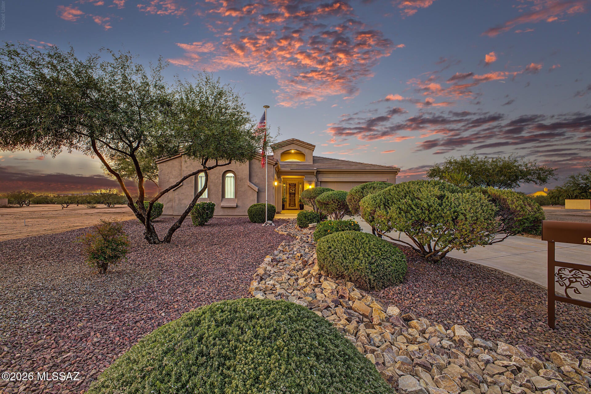 Seller will entertain offers between $595,000 to $610,000. Welcome home to this exceptional, meticulously upgraded residence nestled on nearly an acre in a premier gated community. Ideally situated on a quiet cul-de-sac and backing to open space, this stunning home offers the perfect blend of privacy, elegance, modern convenience, & effortless indoor and outdoor living. Step inside to a spacious, light-filled floor plan featuring soaring ceilings, beautiful tile flooring, plantation shutters, LED lighting, & a warm, inviting color palette. The open concept living spaces flow seamlessly into the beautifully appointed chef's kitchen, creating an ideal setting for everyday living & entertaining. The kitchen showcases staggered cabinetry, granite countertops, a custom tile backsplash and a large center island. The primary suite provides a peaceful retreat with double door entry, dual vanities, a garden soaking tub, and a spacious walk in tiled shower with a glass enclosure. Additional bedrooms offer flexibility for guests, family, or a home office. Step outside and discover your own private resort style retreat. The professionally landscaped backyard features extended brick-paver patios, a built in BBQ, cozy fire pit, covered outdoor living space, and plenty of room to entertaining. With the property backing to open space, you'll enjoy beautiful views! Thoughtfully designed upgrades continue throughout the home, including a 3-car garage with one climate-controlled bay. The smart 5-ton HVAC system with 3-zone control and Smart Start provides comfort and efficiency throughout the home. Additional features include hardwired security cameras, a wrought-iron security door, full gutters, paver lined walkways from front to back, and a laundry room with built-in storage. This rare turn-key property offers an exceptional combination of space, privacy, luxury, and functionality.