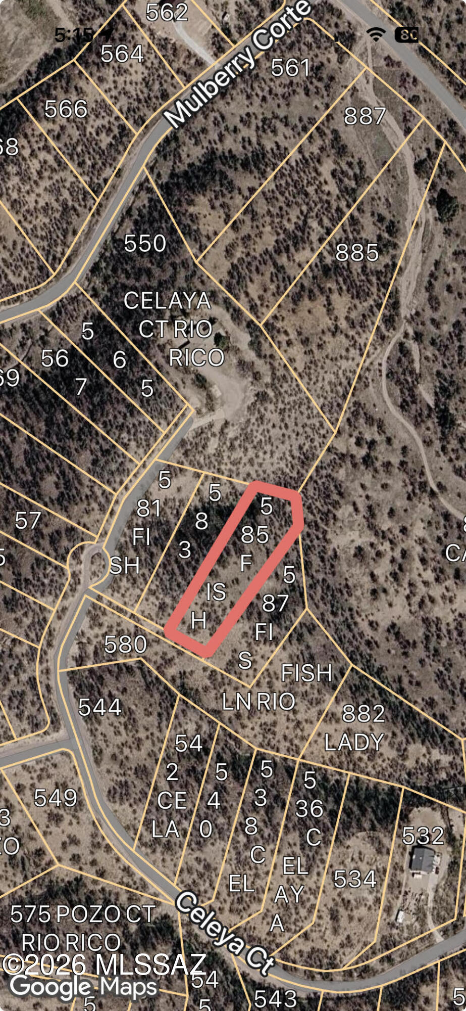 Remote setting.  Only a few neighbors nearby.  Nice mountain views.  Requires a short water line extension.  Also probably 2 power poles for electric service.