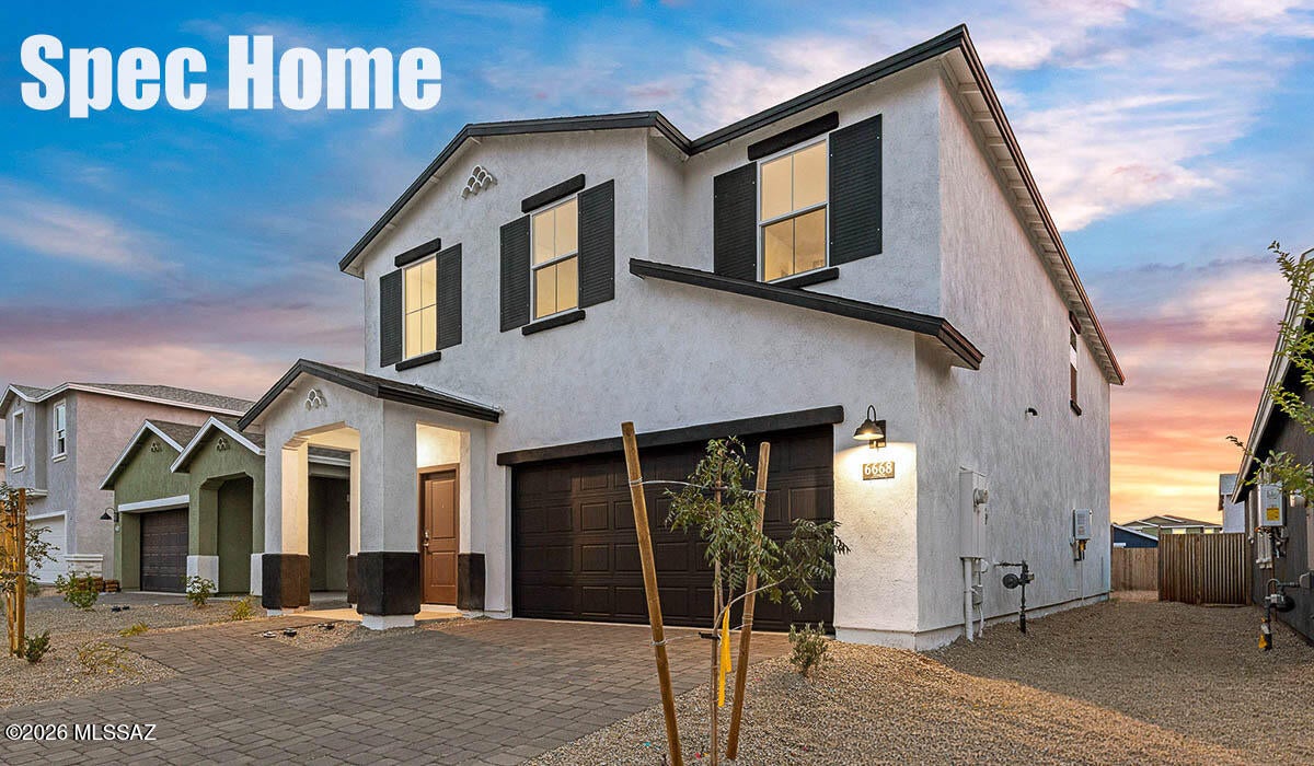 Spacious new construction by D.R. Horton featuring the popular Kleindale Plan with 2384 sq ft, 5 bedrooms, and 3 full bathrooms. This thoughtfully designed two story floor plan offers a flexible layout with a bedroom and full bath on the main level, ideal for guests or multigenerational living. Open-concept great room flows seamlessly into the dining area and kitchen, offering ample cabinetry, generous counter space, and modern finishes. Upstairs features a private primary suite with walk in closet and en-suite bathroom along with additional well sized bedrooms and a beautiful loft area. 2-3 car tandem garage provides excellent storage or parking flexibility. Energy-efficient ZERO ENERGY READY construction and contemporary design throughout. Don't miss this one!