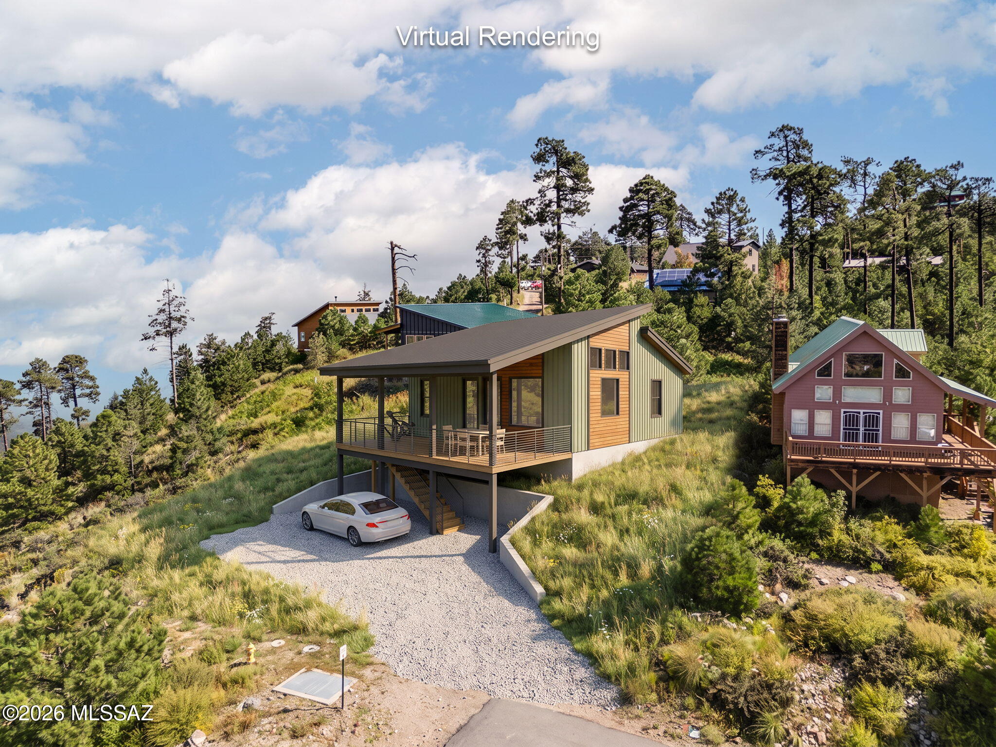 An exceptional opportunity to create your own mountain retreat in the beautiful Mt
Lemmon/Summerhaven community. This special parcel offers expansive, unobstructed
views to the north toward the distant Superstition Mountains, the valley below, and the
surrounding mountain landscape of Summerhaven. The property offers a wonderful
sense of privacy and an appealing natural setting while remaining within walking
distance of the unique shops, restaurants and amenities Summerhave has to offer. With
year-round access and endless opportunities for recreation and relaxation, this is a truly
special setting to build a mountain getaway and enjoy beauty and tranquility of life
above Tucson. A septic system has recently been installed, and a survey is available, providing an excellent foundatio your future plans. Build your dream cabin and enjoy the unique
lifestyle Mount Lemmon has to offer--peaceful surroundings, cool mountain
temperatures, spectacular scenery, and endless opportunities for hiking, biking,
exploring and enjoying the Coronado National Forest.
Just a short escape from Tucson, this property offers a wonderful opportunity to create a private mountain getaway where you can leave the summer heat behind and enjoy the beauty and tranquility of Mount Lemmon year-round.