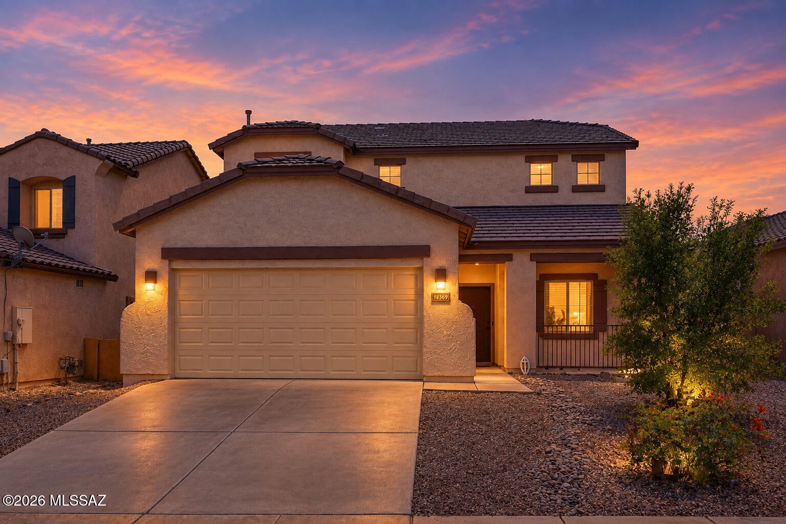 $7K TOWARD BUYER CLOSING COSTS! Move-in ready and beautifully updated in Rancho Sahuarita! This 4-bedroom, 3-bathroom Pulte home offers 2,358 sq ft with a flexible floor plan that includes a bedroom and full bathroom downstairs. Recent improvements include luxury vinyl flooring throughout, fresh interior and exterior paint, new roof, updated lighting and fixtures, resurfaced cabinetry, quartz countertops, updated appliances, and beautifully refreshed bathrooms. The kitchen features striking two-tone cabinetry, quartz countertops and backsplash, stainless steel appliances, and a generous island perfect for gathering. The primary bathroom offers a gorgeous walk-in shower with marble-look tile and decorative floor tile. With extensive updates already completed, this home is move in ready