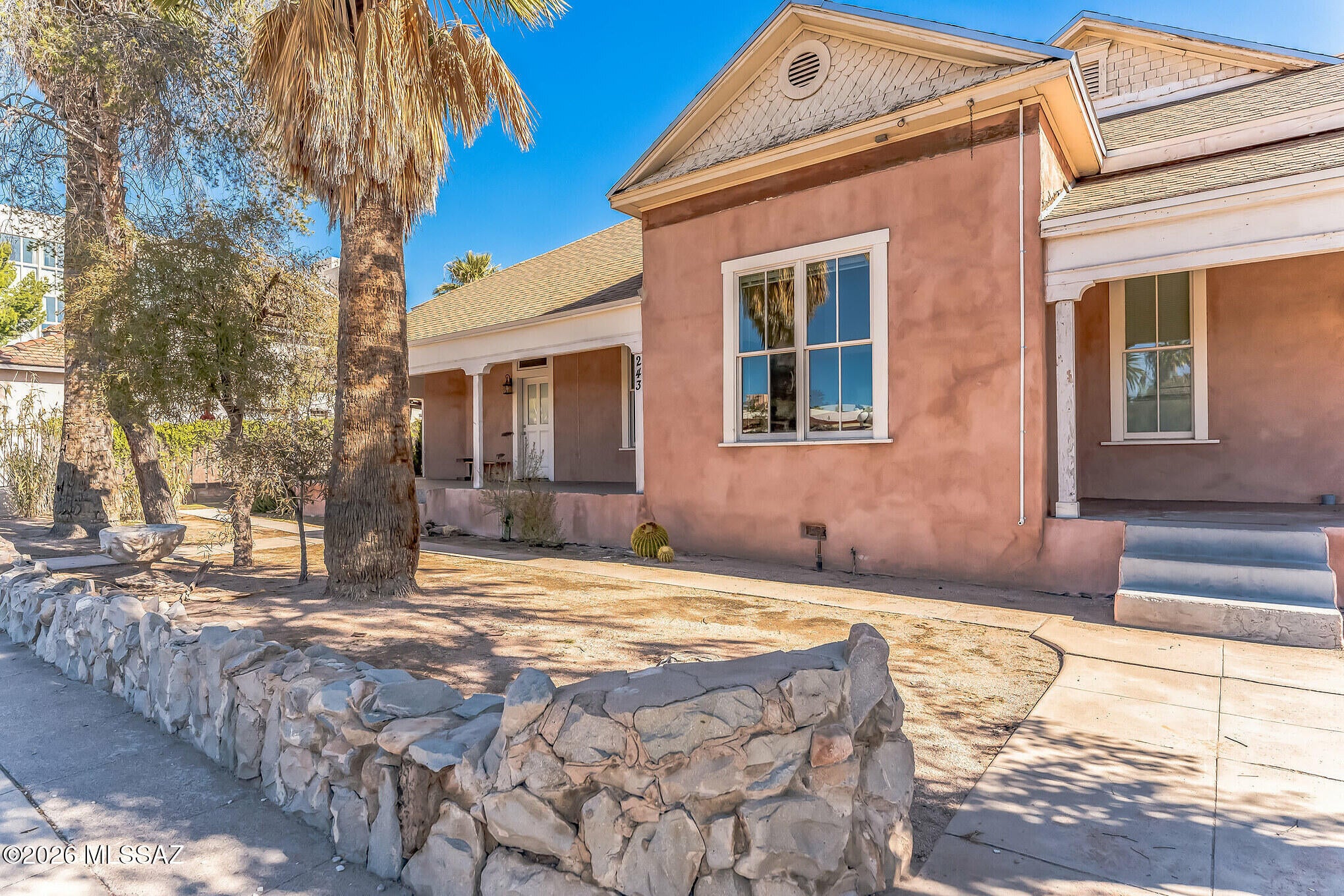 Five-unit historic income property in Tucson's Armory Park Historic District: one parcel, five separate addresses (213 E 13th St and 239, 241, 243 & 245 S 5th Ave). Built in 1896 and renovated in 2017-2018, including new water lines, water heater, gas repipe and electric meter. Four 1 bed/1 bath units plus one studio, approx. 2,140 rentable sq ft on an 11,000 sq ft lot. Fully rented. Walkable to downtown Tucson dining, arts and entertainment. A rare small multifamily opportunity in one of Tucson's most sought-after historic neighborhoods. Tenant occupied: please do not disturb residents. Rent roll available to qualified buyers.