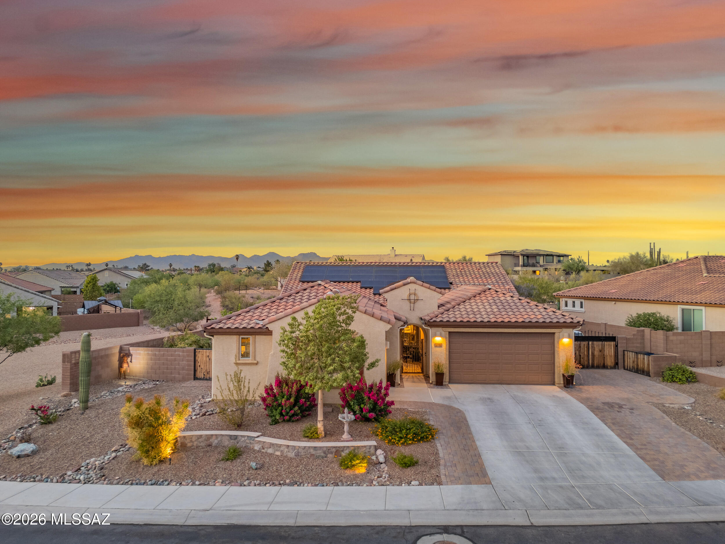Built in 2019, this beautifully maintained single-level home offers space, comfort, and modern efficiency. Featuring 4 bedrooms, a dedicated office, and 2.5 bathrooms across 2,646 sqft, the open-concept layout is ideal for everyday living and entertaining. Expansive living areas flow seamlessly to a covered patio and thoughtfully designed backyard with a tranquil koi pond, creating a peaceful private retreat. Situated on a generous 0.23-acre lot, the property also includes a 3-car garage with A/C and assumable solar for added energy savings. Conveniently located near shopping, dining, and commuter routes, this home combines serenity with accessibility.