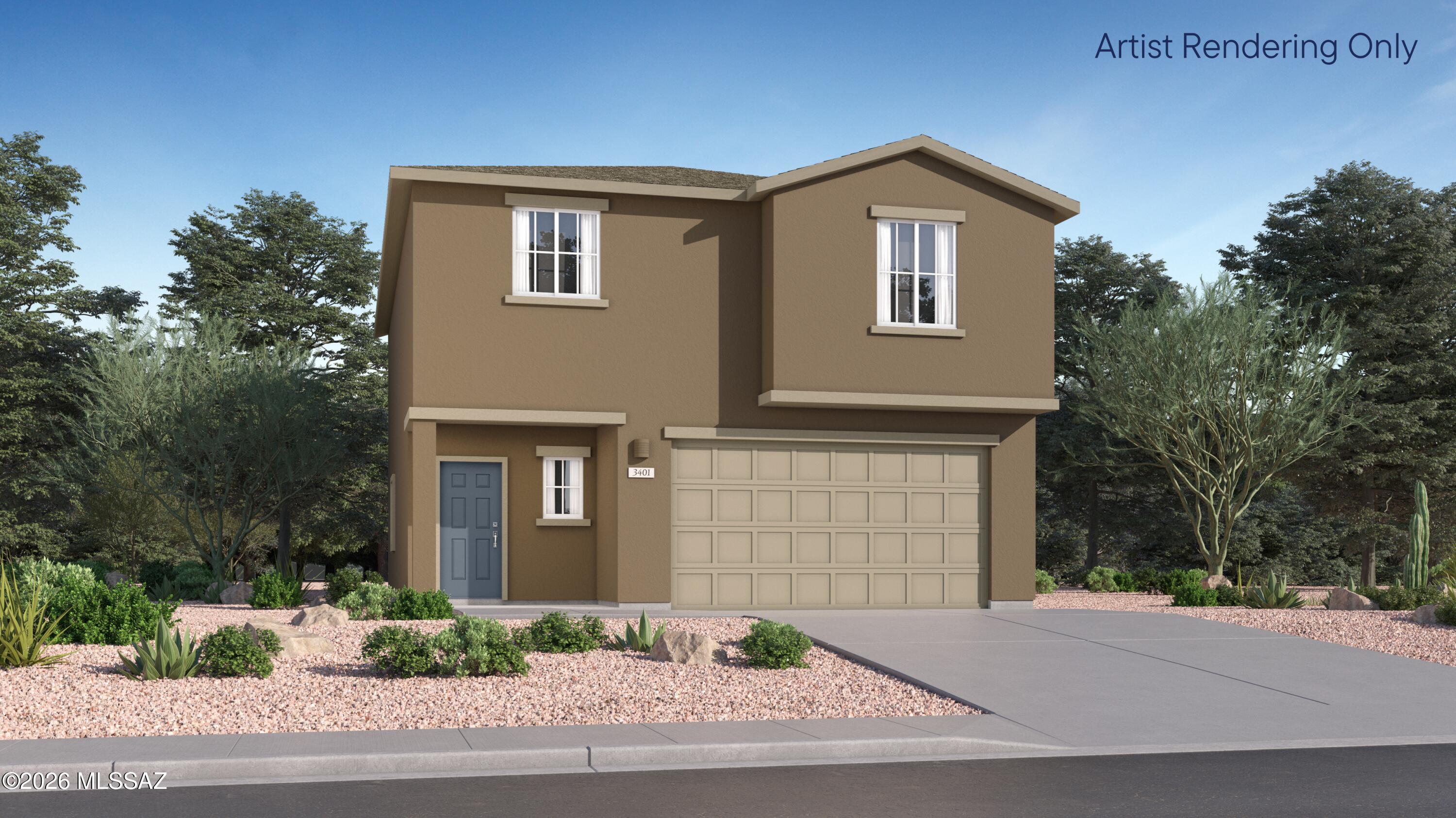 This new two-story home is host to a spacious and flexible open-concept layout on the first floor that blends the kitchen, dining area and family room for seamless transitions and everyday multitasking. On the second level, a versatile loft provides a convenient shared living area easily accessible from four bedrooms and a lavish owner's suite with a full bathroom and walk-in closet. This home includes GE® stainless steal appliances, Rinnai Tankless Water Heater, prep for reverse osmosis, Quartz Countertops, 2'' faux wood blinds, LED lighting and so much more! As an added bonus, this home includes a washer and dryer.