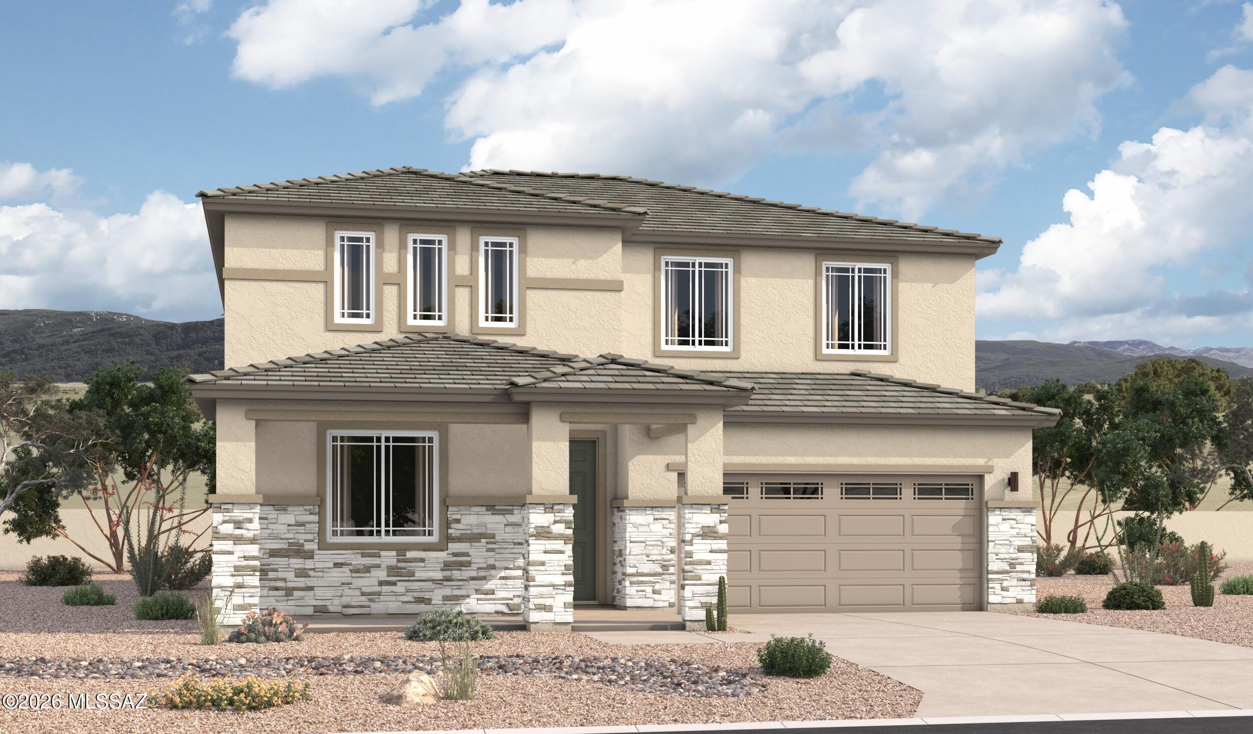 The main floor of the inviting Ammolite plan offers an expansive great room, a serene covered patio, an open dining area and a thoughtfully designed kitchen with a center island and roomy pantry. This level will be built with a luxurious guest suite. Upstairs, discover a central loft, a laundry and three secondary bedrooms with a shared bath. A lavish primary suite boasting an immense walk-in closet and a private bath rounds out this floor. This home is built with a 3-car garage!