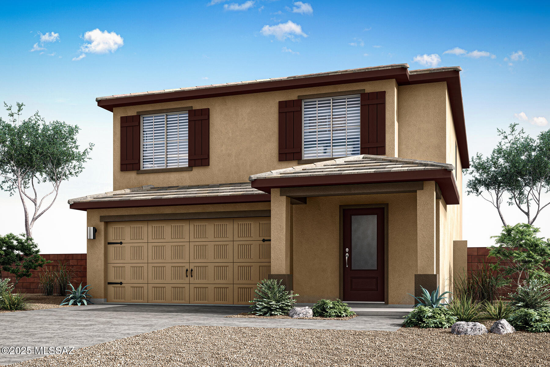 The Palo Verde by LGI Homes, a remarkable 2-story, 5-bedroom, and 3-bath home, awaits you in the welcoming, family-friendly community of Star Valley. This new home offers an array of upgrades, including energy-efficient kitchen appliances, spacious countertops, stunning wood cabinets, and an attached 2-car garage. With a spacious great room that seamlessly transitions into the upgraded, chef-ready kitchen, this home is the ideal setting for gatherings, game nights, and more. The kitchen features a large island and walk-in pantry. Additionally, guests will enjoy the comfort of a private guest bedroom on the first floor, complete with access to a full bathroom.