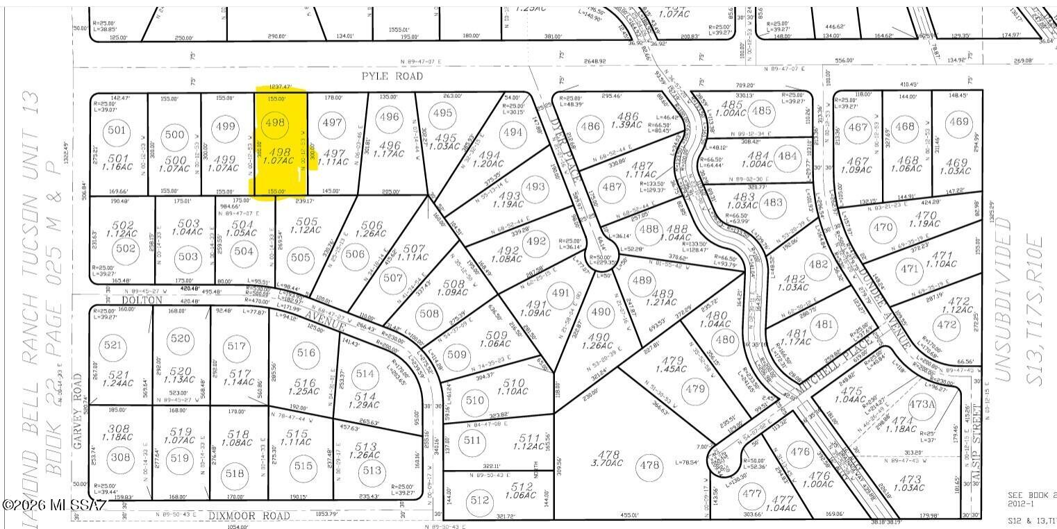 Diamond Bell Ranch - Tucson Unit 5 (1-521) - Land