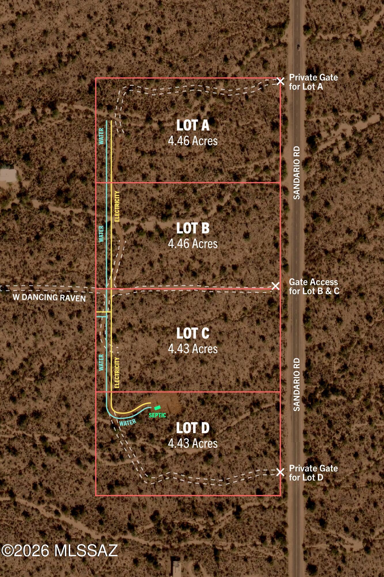 Discover an incredible chance to own raw desert land in one of Tucson's most sought-after natural settings. Each parcel is 4.4 acres and sits directly adjacent to Joshua Tree Inn which borders Saguaro National Park West. Multiple trailheads within the national park are just minutes away, with stunning Sonoran Desert and mountain views that never get old. Infrastructure is already in place with water and power roughed in and ready for your build. Lot D also features a brand new septic system. Nestled alongside the world-renowned Arizona-Sonoran Desert Museum, opportunities like this simply don't come around often.