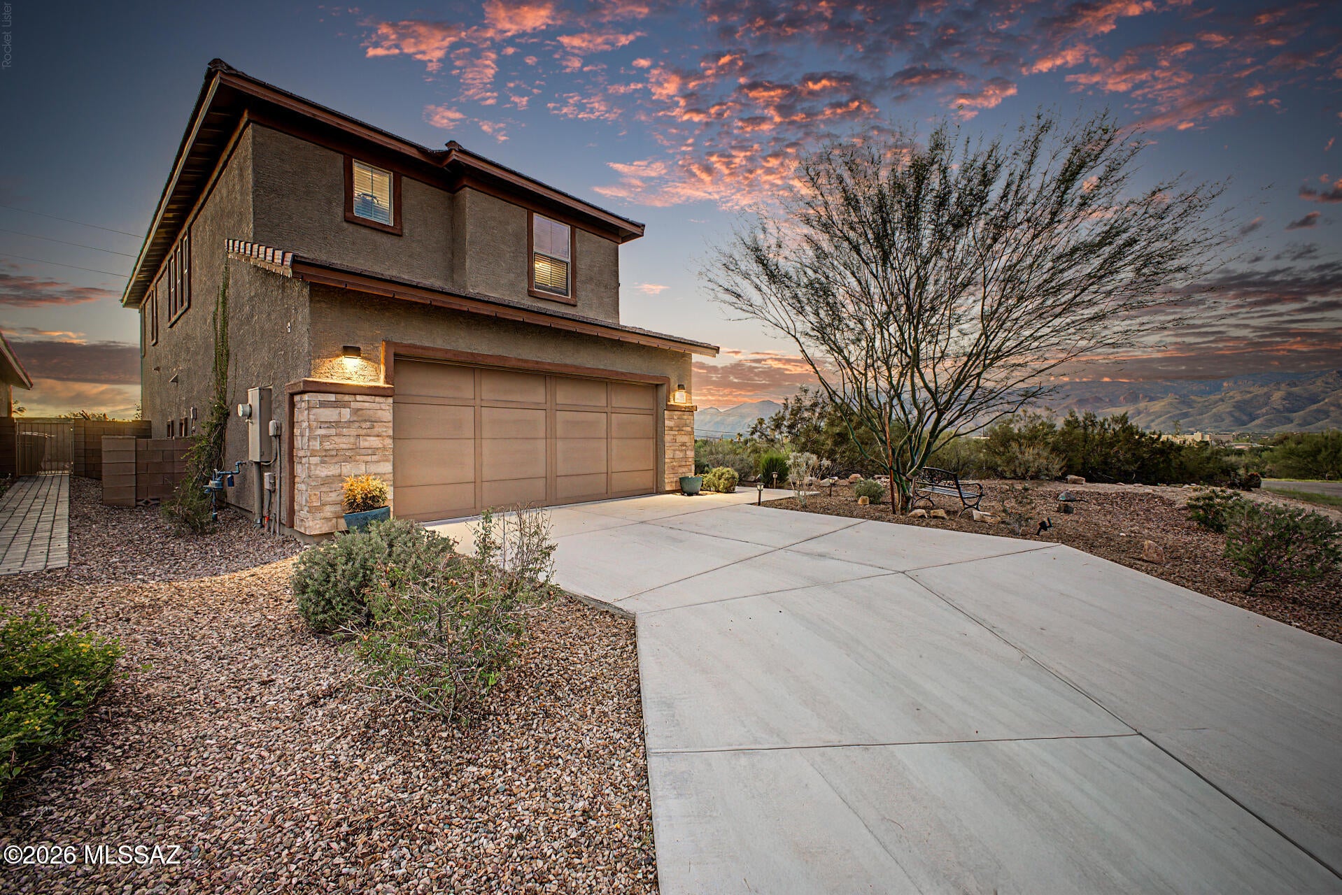 VIEWS, PRIVACY & MODERN STYLE! Built in 2022, this beautiful 4BR/3BA home offers panoramic Mountain views & spectacular Arizona sunsets from a premium CUL-DE-SAC homesite w/ open space to the north & only one neighboring home! Spacious open floor plan w/ designer finishes, a LARGE LOFT & DOWNSTAIRS BEDROOM w/ full bath-perfect for guests or multi-generational living. The gorgeous kitchen features granite countertops, a large island wit seating, GAS RANGE, walk-in pantry & abundant storage. Every bedroom has a HUGE WALK-IN CLOSET! The oversized primary suite is filled w/ natural light & TONS OF WINDOWS! Enjoy the beautiful landscaped backyard, EV hookup in the garage & added privacy of a GATED COMMUNITY. Fantastic Eastside location with incredible views, space and privacy!