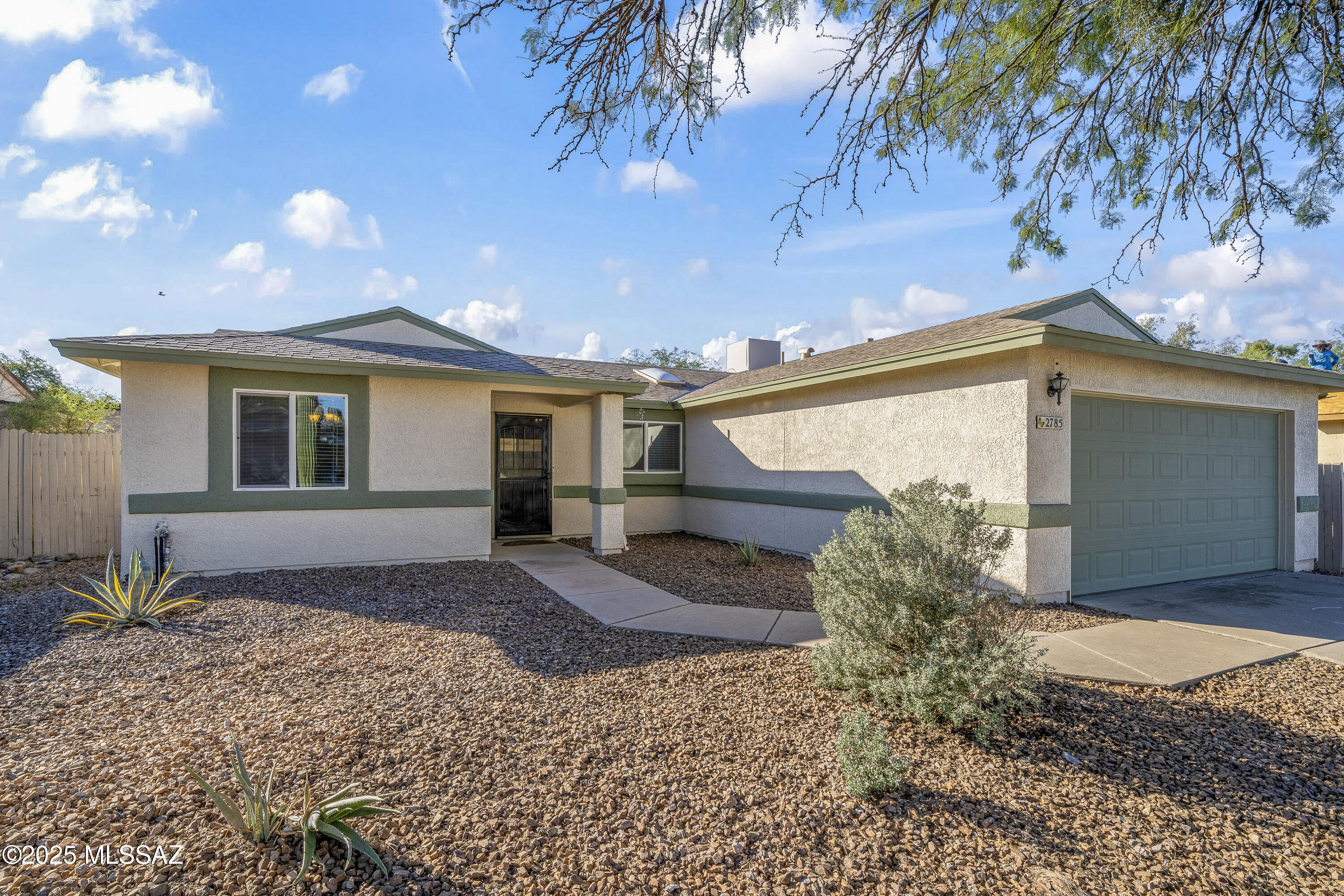 Seller will accept or counter offers between $299,990.-$310,000.This thoughtfully updated home is light, bright, and move-in ready! The floor plan features an open concept with vaulted ceilings and a split-bedroom layout. The flex space could be used as a dining room, office, or easily converted into a 3rd bedroom. Both bathrooms have been completely remodeled. The kitchen has brand new cabinets and quartz countertops. Fresh paint throughout the home's interior. The exterior was just re-stuccoed and painted. See the extensive list of owner improvements in the documents. ROOMS HAVE BEEN VIRTUALLY STAGED