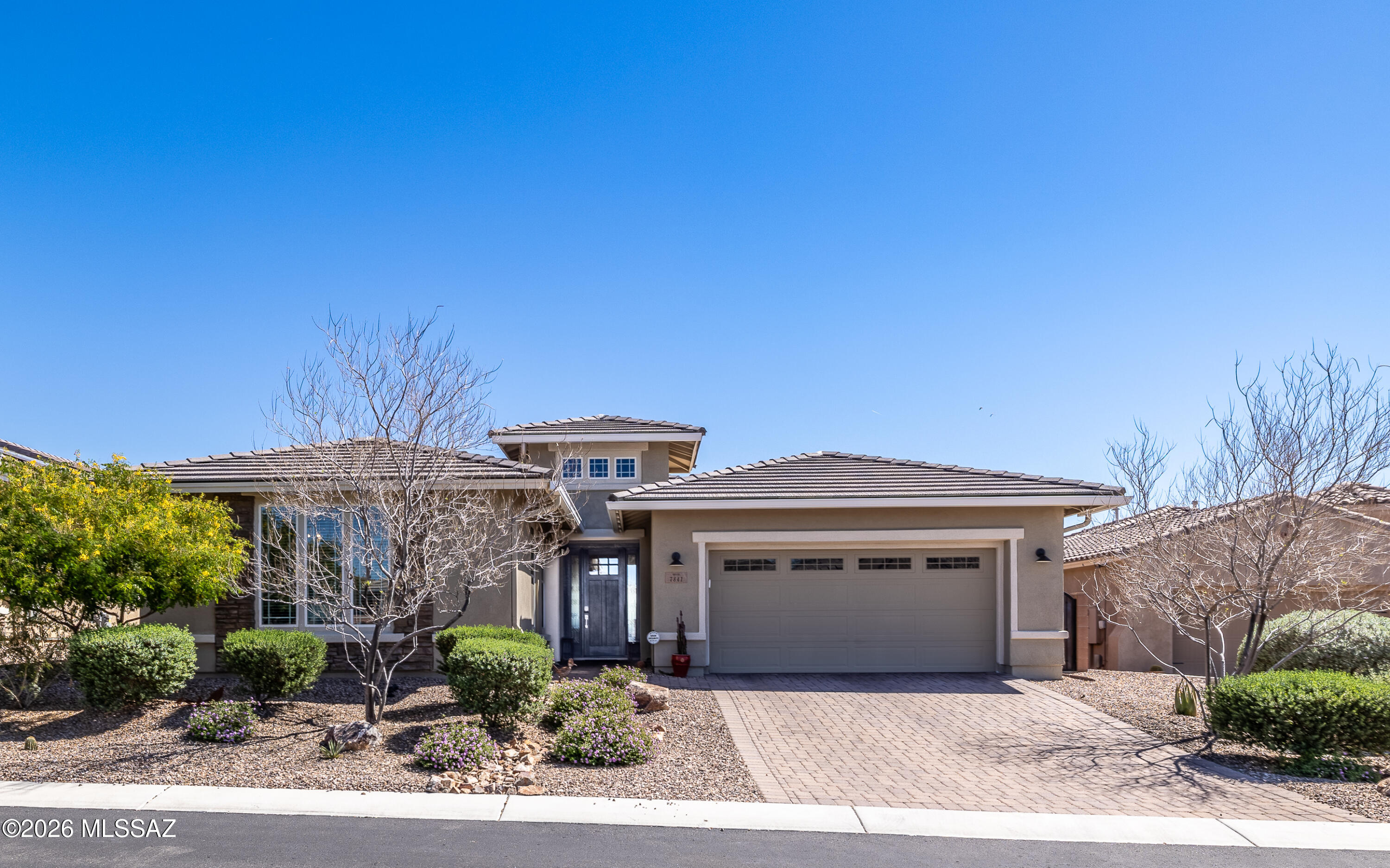 Very spacious and functional modified Panorama  floor plan with many fabulous highlights. Backs to a natural desert habitat - peaceful location.High end Mattamy built home. Sellers have added some great feattures: overhead garage storage racks, gutters, water softener/whole house filter system,  gorgeous pergola patio, snake fenced rear view fence, many ''SmartSwitches'' for lights.fans, Wifi controlled door bell and irrigation box, keyless front door lock and keyless garage pad access. Nice wide open great room concept floor plan. See the modified floor plan in MLS documents for more detailed floor plan adjustments/upgrades.  call for private showing.
