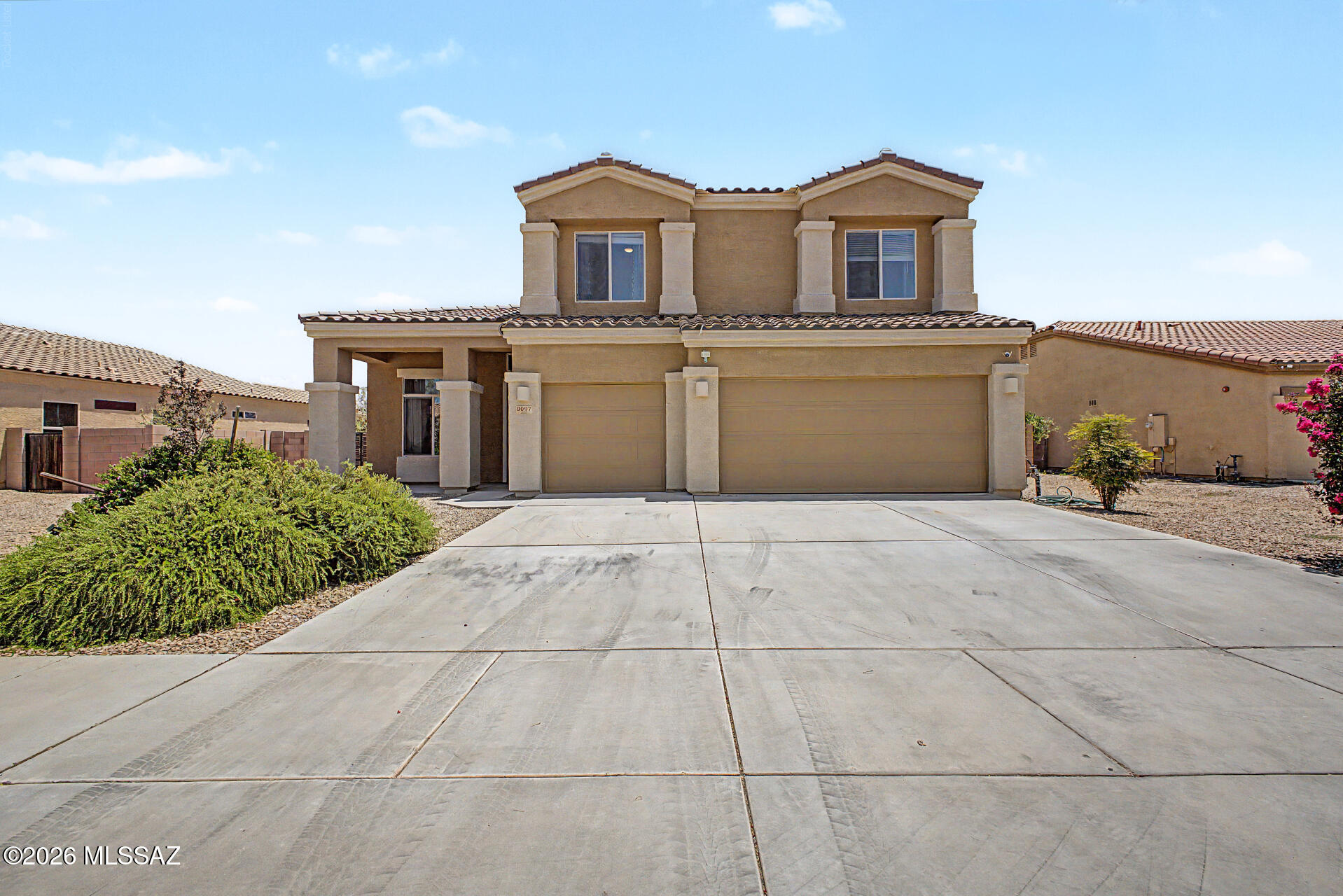 Seller shall accept or counter offers between $440,000 - $450,000. Don't miss this beautifully designed two-story home featuring exceptional curb appeal, a 3-car garage, and an extraordinary oversized backyard! Inside, you'll find a thoughtfully designed floor plan featuring vaulted ceilings, wood-look flooring and tile in all the right places, neutral paint, and an abundance of natural light. The inviting kitchen is equipped with crisp white cabinetry accented by crown molding, ample counter space, built-in appliances, and a center island perfect for casual dining and entertaining.

The flexible layout includes a full bedroom and bathroom on the main level, ideal for guests, multigenerational living, or a private home office. Upstairs, the spacious split floor plan provides added privacy with the primary suite situated on one side of the loft and the secondary bedrooms on the other. The generous primary retreat features an ensuite bath and a walk-in closet, while the versatile loft offers endless possibilities as a media room, playroom, home gym, or hobby space.

One of the standout features of this home is the extraordinary backyard! A rare oversized homesite that offers the freedom to create an outdoor living experience tailored entirely to your vision. Imagine a resort-style pool, an outdoor kitchen, putting green, lush landscaping, or all of the above. With space to bring your dream backyard to life, this property offers flexibility that's increasingly difficult to find. The existing covered patio provides the perfect place to relax today while you envision everything this incredible outdoor space can become.