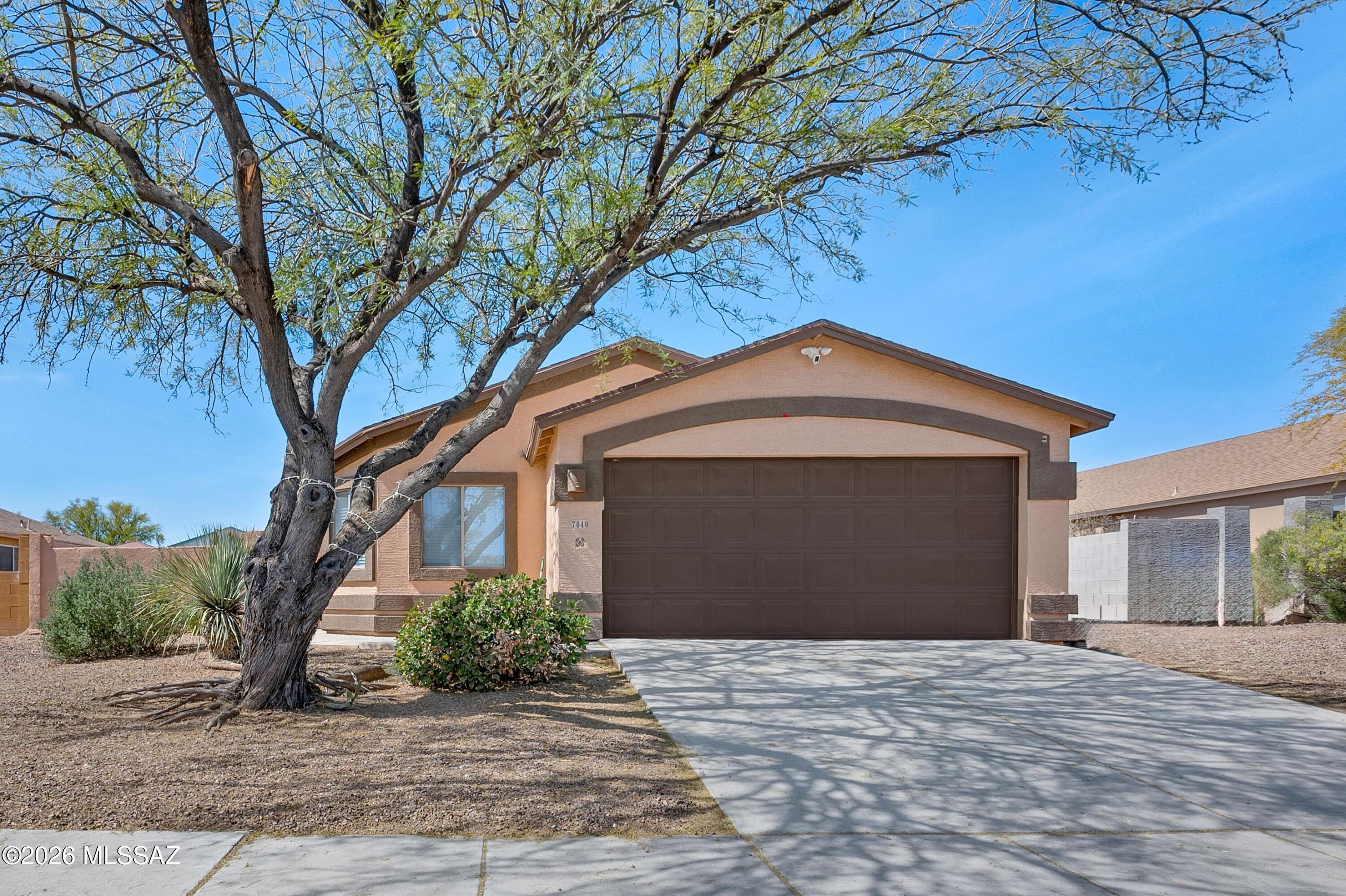 Experience the perfect blend of comfort, space, and flexibility in this thoughtfully designed 1,538 sq ft residence, ideally positioned at the end of a quiet street that transitions into a cul-de-sac and backs to serene natural desert for added privacy and breathtaking views. From the moment you arrive, you'll appreciate the peaceful setting and generously sized lot that offers both tranquility and opportunity. Step inside to discover a well-appointed interior featuring four spacious bedrooms, providing versatility for growing households, guests, or a dedicated home office. The primary suite serves as a relaxing retreat, complete with dual sinks, a separate soaking tub and walk-in shower, and a large walk-in closet designed for both comfort and functionality. Throughout much of the home, you'll find durable and stylish hard-surface flooring, including tile and vinyl, offering both ease of maintenance and a clean, modern aesthetic. Additionally, the home is enhanced with new dual Payne windows, improving energy efficiency while allowing natural light to pour in. At the heart of the home, the open-concept kitchen is designed to impress, featuring stainless steel appliances, ample cabinetry, and generous prep and dining space. Seamlessly connected to the living area, this layout creates an ideal environment for both everyday living and entertaining, allowing for effortless interaction between spaces. Step outside through the sliding glass doors and envision your own private outdoor retreat. The covered patio overlooks a spacious backyard that serves as a blank canvas ready for your personal touch--whether you dream of installing a pool, creating an outdoor kitchen, or designing a lush desert oasis. A pavered seating area and fire pit already provide the perfect foundation for relaxing evenings under the Arizona sky, all while enjoying scenic mountain views and the peaceful backdrop of untouched desert. Adding even more value, this property offers the freedom of no HOA, along with ample space for RV parking or additional customization to suit your lifestyle. With its desirable location, functional layout, and endless potential, this home presents a rare opportunity to create something truly special. Don't miss your chance to own a property that combines privacy, versatility, and stunning natural surroundings--schedule your private showing today and experience all this exceptional home has to offer.