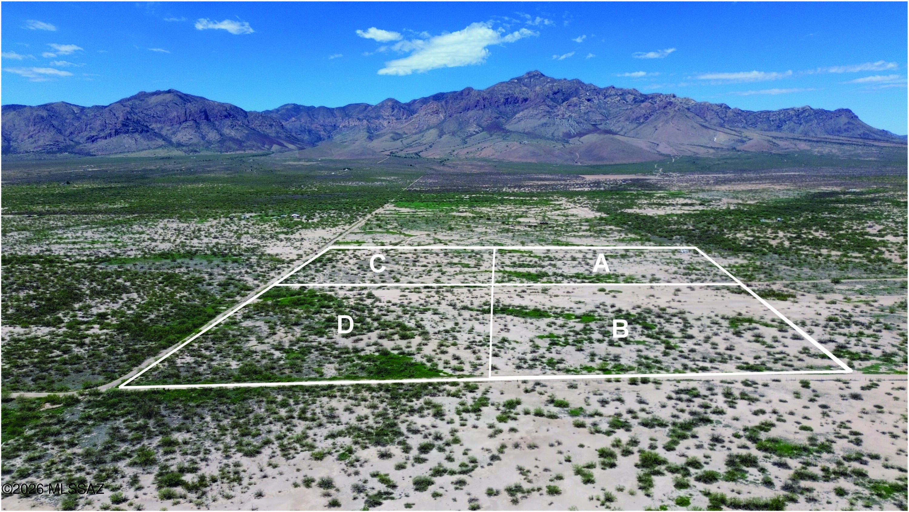 Beautiful 9.19 acres of Cochise County RU-4 zoned property. Survey was just completed. Here is your chance for an off-grid getaway or your forever home in quiet Portal AZ. Enjoy the sunrise and sunsets in a location you can see the stars. This is a perfect location for star gazing or bird watching. Seller financing is available with $3900 Down plus Pioneer Title account setup and closing Costs, for 5 years at 9.9 percent interest. with a payment of $211.98 per month plus Pioneer Title Processing fee and impounded property tax.