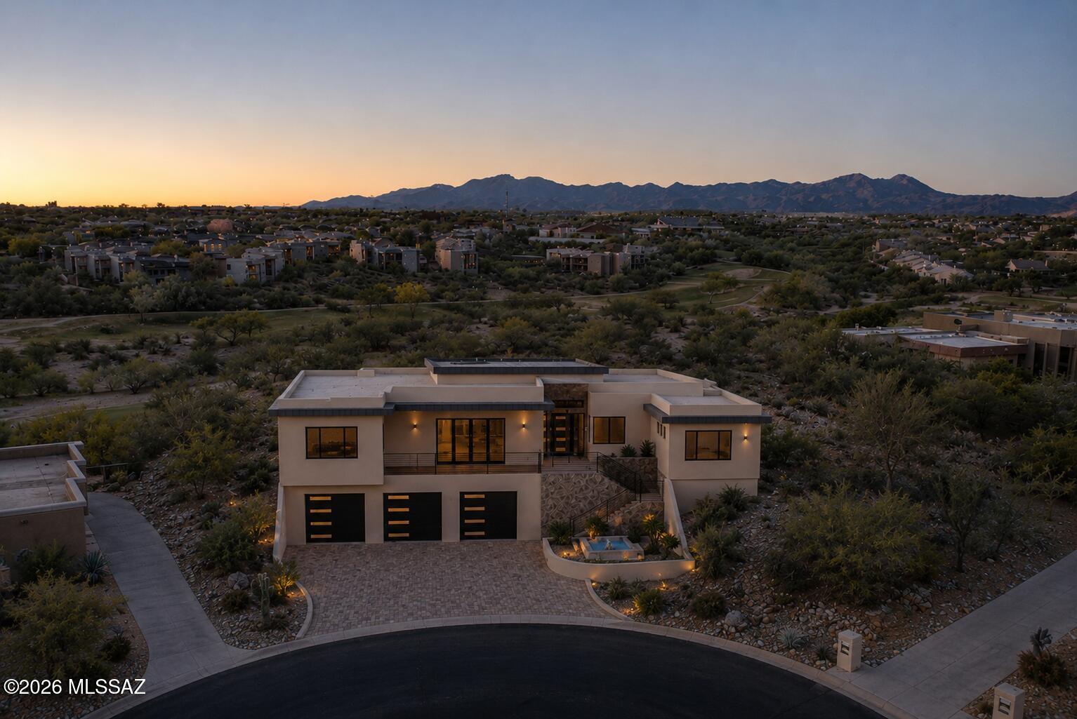 Seller will consider offers between 1.8-2.1m, depending upon finishes/upgrades. Construction has begun. Fabulous modern contemporary dream home on one of the best remaining lots in Oro Valley. Spectacular ridge line .89 acre lot in Canada Hills Estates. The lot boasts spectacular views of Pusch Ridge, full length Santa Catalina Mountain range, Tortolita Mountains, Tucson Mountain and El Conquistador Golf Course views. You can have it all. The amazing home will boast four bedrooms, three full bathrooms and a powder room. Open kitchen to a great room. Large separate family room. Over-sized windows and glass doors showcase the wonderful views from all angles. High ceilings, natural light, huge covered patio space all make for an extraordinary dream home. Three car garage. Some items may still be chosen by the buyer. Please reach out with any questions. Please reach out for a private tour with the builder.