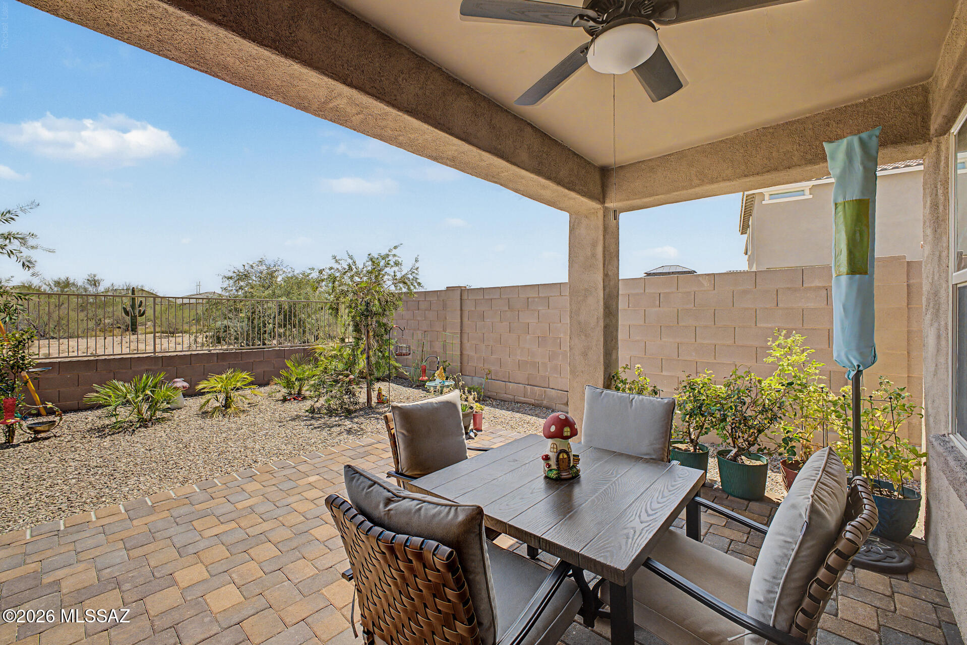 Seller Financing Available. 3% concessions offered if contract accepted by 11/20/26. Seller will accept or counter offers between $275,000 - $300,000. Discover style, comfort, and value in this beautifully maintained 3-bedroom, 2-bath home featuring over $13,000 in upgrades! The open-concept floor plan boasts soaring ceilings, recessed lighting, durable tile flooring, a warm designer color palette, and five upgraded Hunter ceiling fans with remotes and motion sensors. The gourmet kitchen shines with granite countertops, rich wood cabinetry with crown molding, stainless steel appliances, a walk-in pantry, and a spacious island with breakfast bar seating, perfect for entertaining. Move-in-ready appeal meets thoughtful upgrades in this exceptional home! 3D Matterport & Floor Plan available. Additional upgrades include enhanced garage lighting with four fluorescent fixtures and motion sensors, professionally installed TV outlets, and a freshly painted garage with convenient pegboard storage.

Step outside to an inviting backyard designed for both relaxation and entertaining. Enjoy the covered patio, upgraded paver patio, professionally landscaped yard with added trees and plants, irrigation extended to the backyard, a premium view fence that maximizes the stunning mountain views, and plenty of space to enjoy Arizona's beautiful weather. This move-in ready home combines modern finishes, quality upgrades, and exceptional outdoor living in one outstanding package.