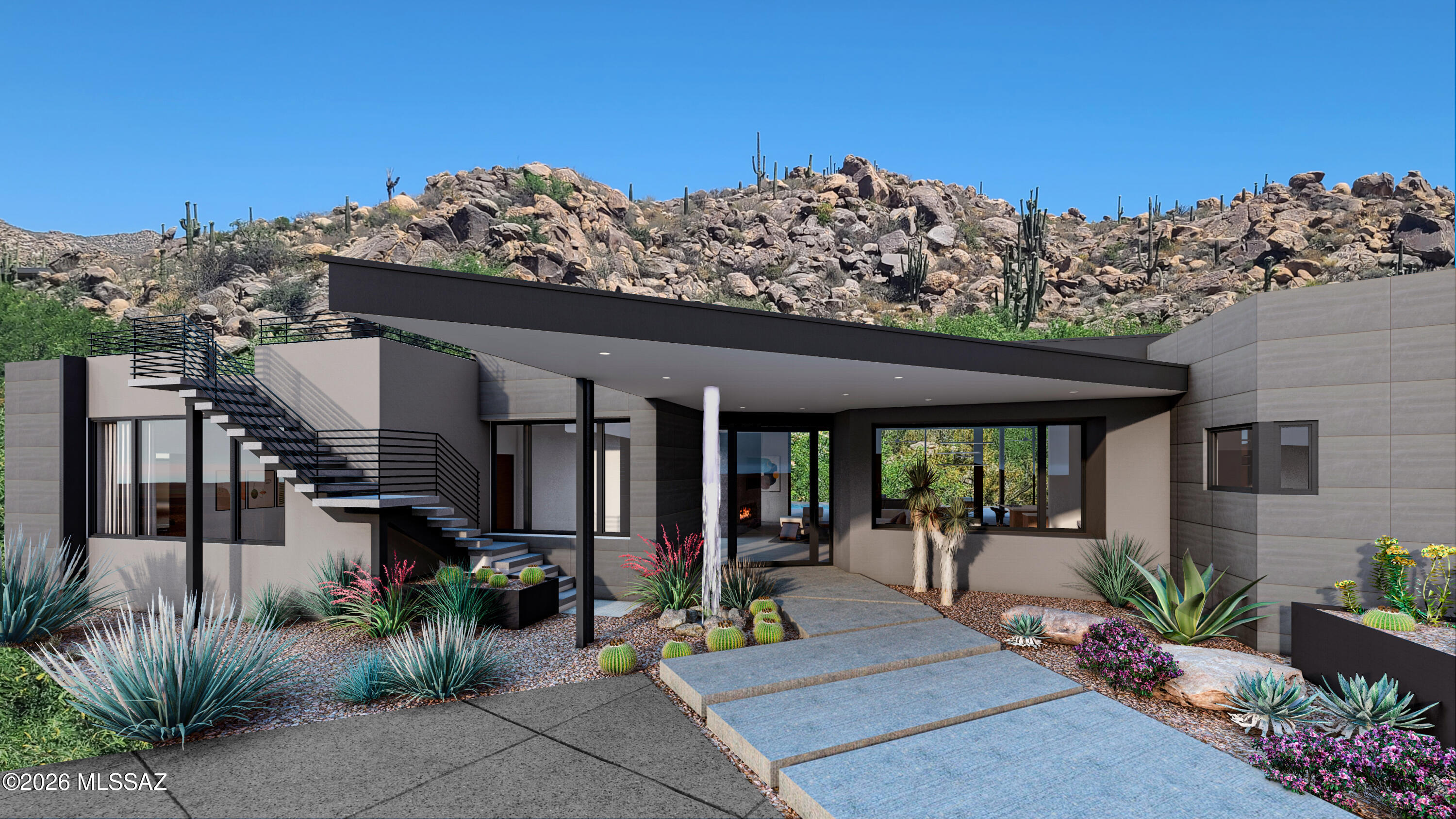 Striking modern design by renowned architect Marc Soloway to be built by Pryce Homes, the premier luxury home builder recognized for uncompromising quality and artisan-level craftsmanship. Experience the pinnacle of modern desert living in the prestigious guard-gated community of Stone Canyon--consistently ranked as one of the best private golf clubs in the country.  This 4,563 sq ft home with four ensuite bedrooms was specifically designed to take advantage of the natural rock outcroppings and dramatic views from every room on this private 1+ acre lot. Builder is available to walk the lot, show you his current job sites and recently completed luxury builds in Stone Canyon, and discuss the generous allowances and luxury finishes planned for this exciting project. Lot available MLS 22531274