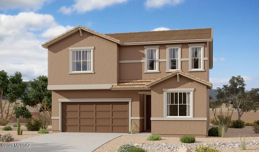 Spacious and accommodating, the two-story Moonstone plan features an open-concept main floor and five charming bedrooms upstairs. Toward the back of the home, a great room flows into an 
inviting kitchen with a center island and adjacent dining room. Upstairs, a loft offers a versatile common area, and a sprawling owner's suite includes an attached bath and walk-in closet.