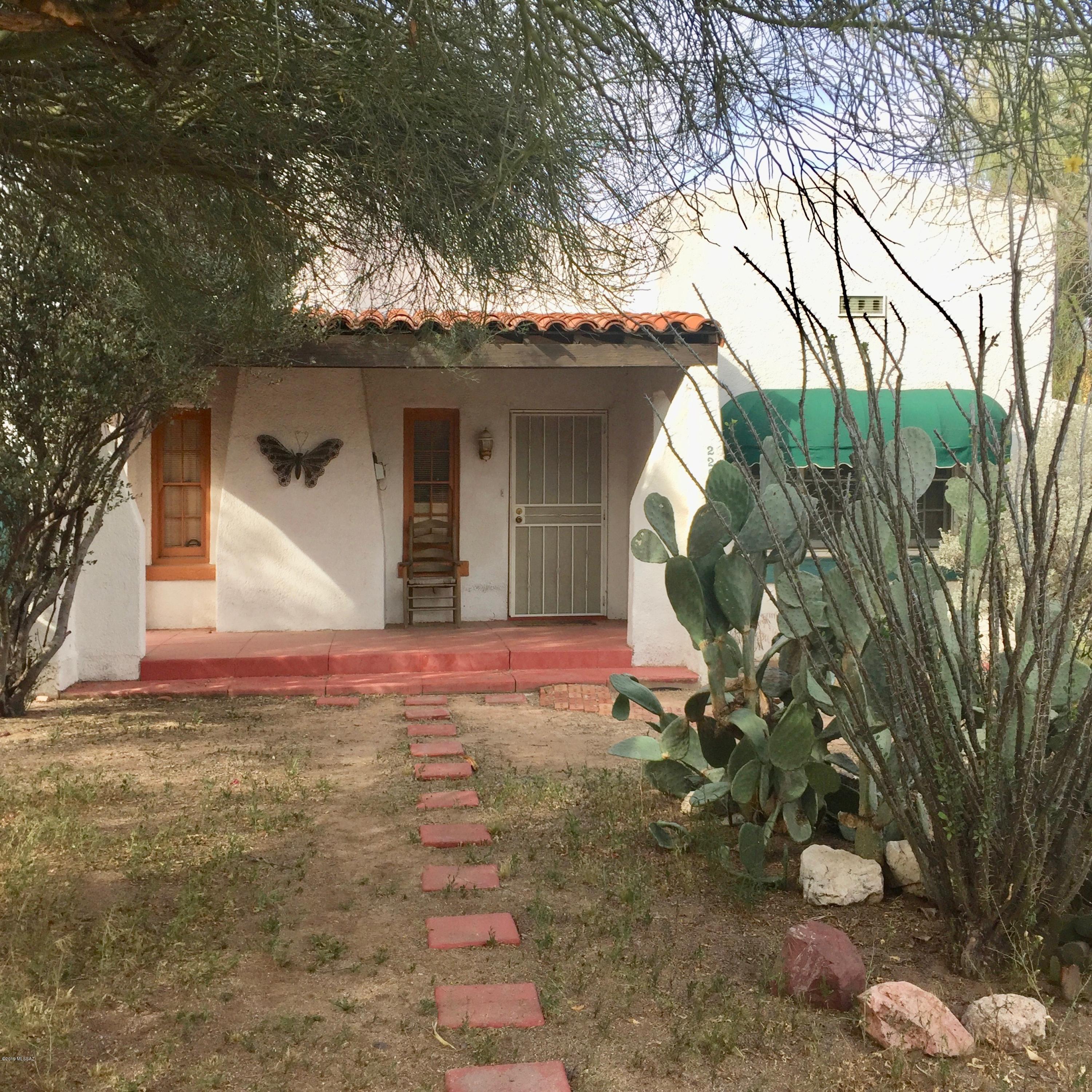 This is an original ,charming Sam Hughes home. The kitchen and bath were slightly updated many years ago. This is a perfect opportunity to make this home your own. Driveway runs beside the house and leads to a 1 car garage. This has been used as a storage room with laundry for some time. This home is being sold as is.