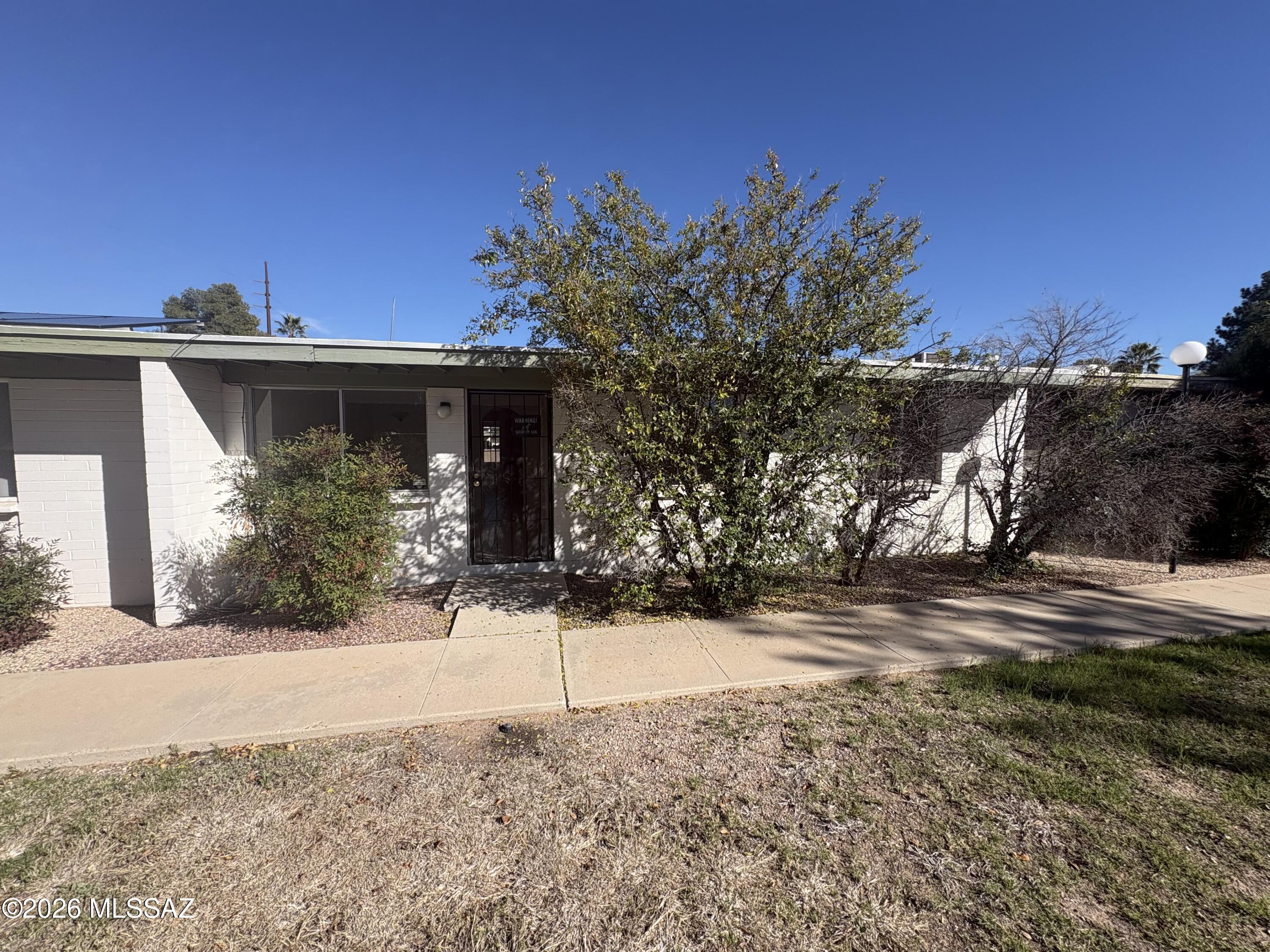 Don't miss this fantastic opportunity. This charming 3-bedroom, 1-bath home offers 1,089 sq ft of comfortable living in the peaceful Palm Grove community. Recently painted interior, Feb 2026.  AC was put in a few years ago, along with the water heater. Newer Samsung washer and dryer included.
A covered carport parking space with concrete pad.

The location is hard to beat. Close to Lincoln Park, shopping, and everyday conveniences, with quick access to DMAFB, Pima East Campus, and I-10 for an easy commute.