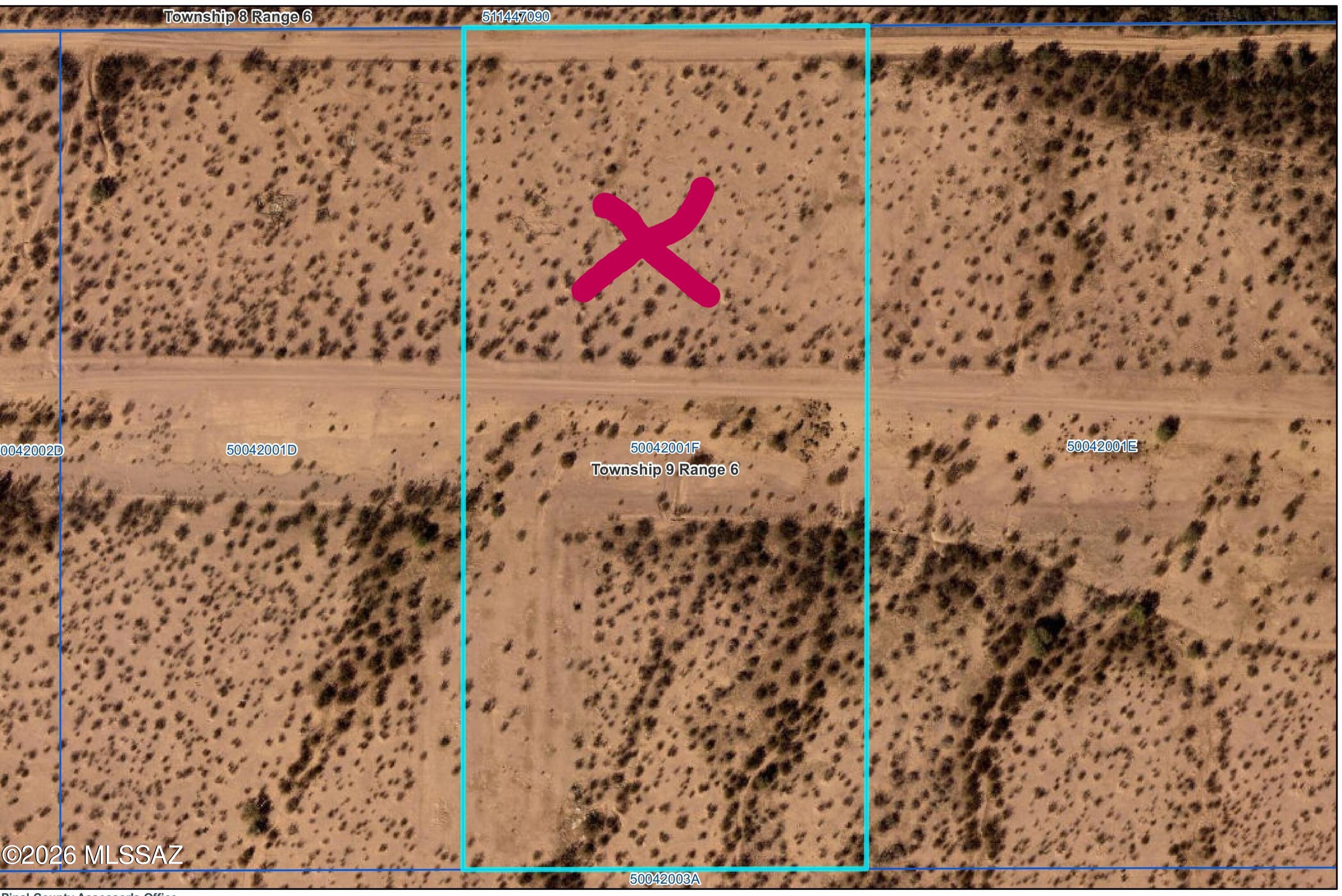 This 5-acre parcel of vacant land is located along an old airstrip in the heart of rural Arizona desert country in Pinal County.
Surrounded by wide-open spaces, this beautiful area offers endless opportunities for adventure. The nearby Sawtooth
Mountains provide excellent hiking and exploration, while the peaceful setting delivers breathtaking, star-filled night skies
that truly touch the soul.