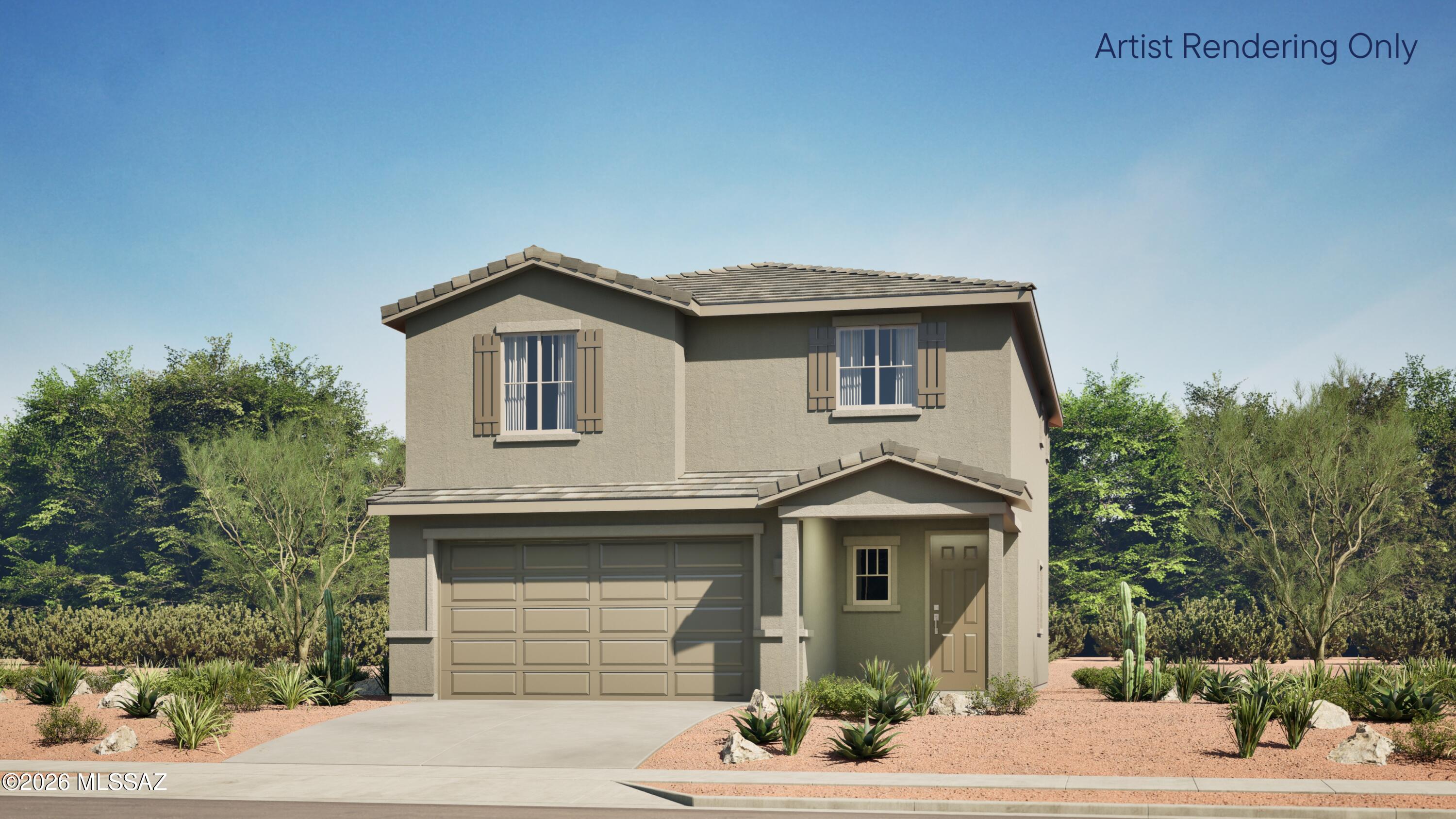 This new two-story home is host to a spacious and flexible open-concept layout on the first floor that blends the kitchen, dining area and family room for seamless transitions and everyday multitasking. On the second level, a versatile loft provides a convenient shared living area easily accessible from four bedrooms and a lavish owner's suite with a full bathroom and walk-in closet. This home includes GE® stainless steal appliances, Rinnai Tankless Water Heater, prep for reverse osmosis, Quartz Countertops, 2'' faux wood blinds, LED lighting and so much more! As an added bonus, this home includes a washer and dryer.