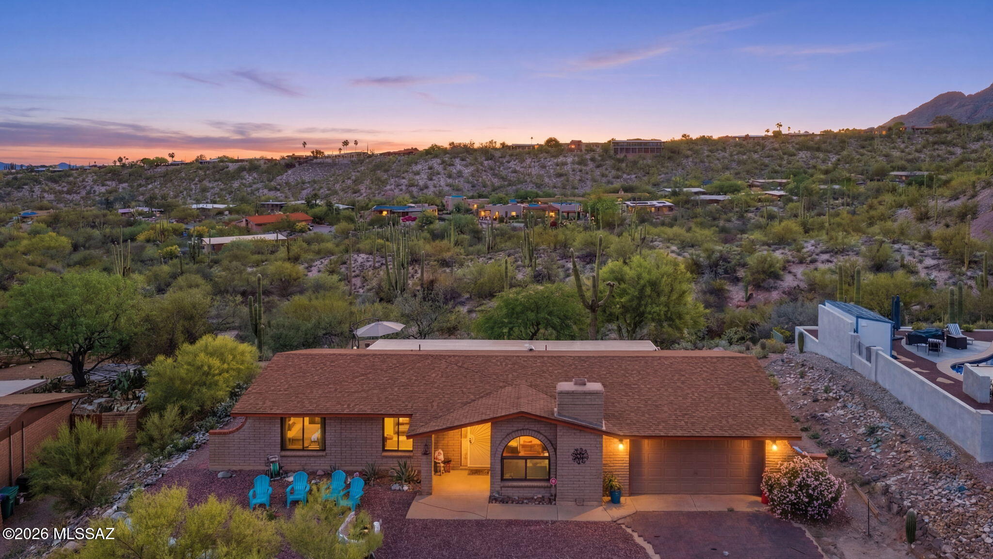 Experience the best of desert living in this beautifully furnished 2BR/2BA home, perfectly situated in the heart of the Catalina Foothills. Available for seasonal lease from May through December 2026, this residence offers a serene escape with spectacular mountain vistas from almost every vantage point.
The light-filled interior features a spacious kitchen and dining area with large windows framing the peaks. Just off the kitchen, a dedicated office/hobby workshop comes equipped with a desk and workstation, perfect for remote work or creative projects. 
3 Night minimum. Call for the nightly rate, if less than 29 nights.  
Lease Details:
Rate: $3,200/month (May Nov).
Utilities: Includes a $200 monthly utility allowance. Tenant is responsible for overages and any landlord-approved upgra