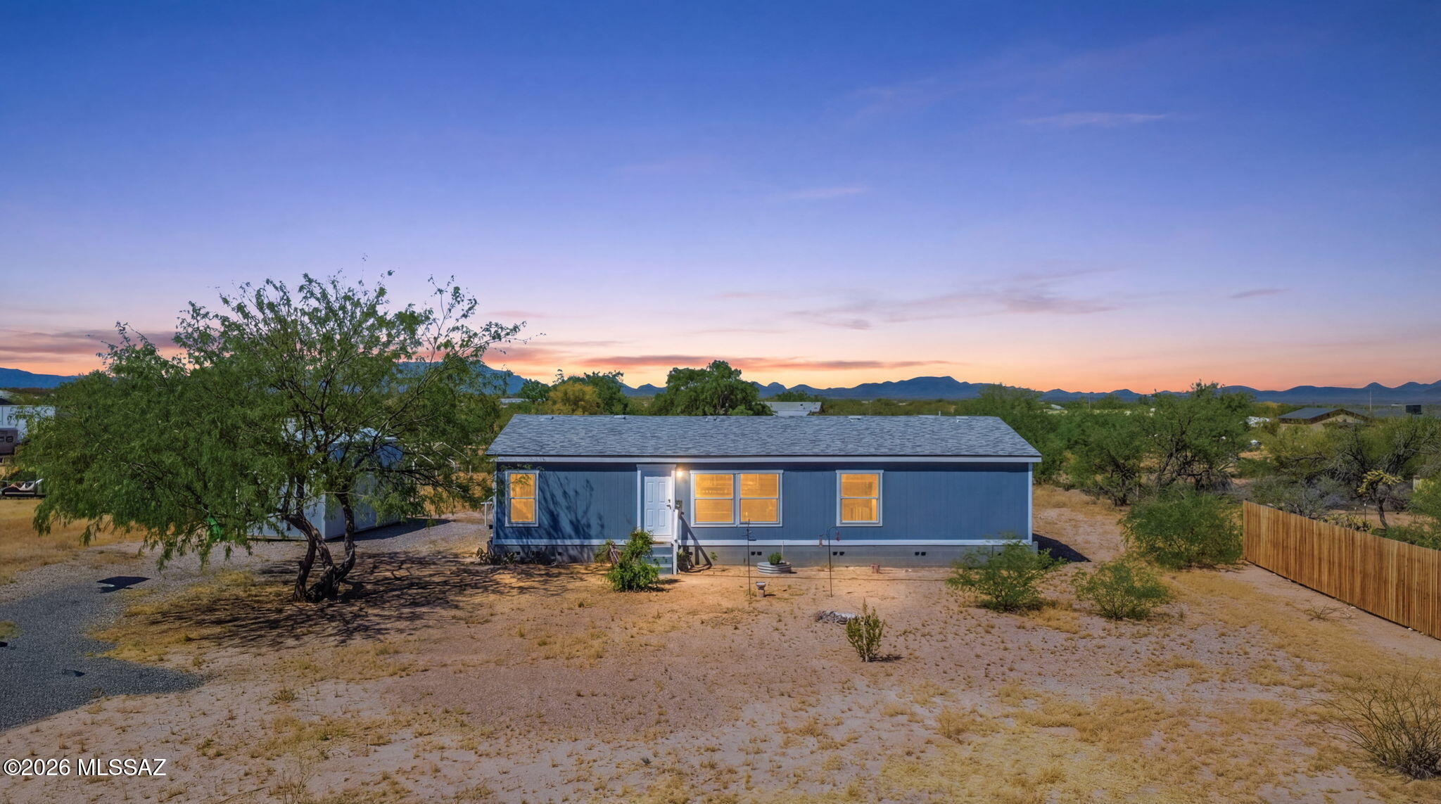 Range priced $255000 to $275000. Seller willing to pay closing costs with acceptable offer. Come see this move in ready home that sits on 1 acre and just 35 min from downtown Tucson. Home is  4 bedrooms and 2 bathrooms with a Living room and massive  kitchen. Propane gas stainless steel stove, Stainless refrigerator and huge area for the best family gatherings along the breakfast bar. Primary bathroom is fully upgraded with decorative tile shower, granite counters with dual sinks, and plenty of storage. Fully fenced and gated for your privacy! 10 x 20 Storage Shed that can be converted to a tiny house space with a mini split AC/heat and lighting. There is a 30 amp outlet for an RV hook-up! This is ready for you to move in and start your dreams in the Sonoran Desert!