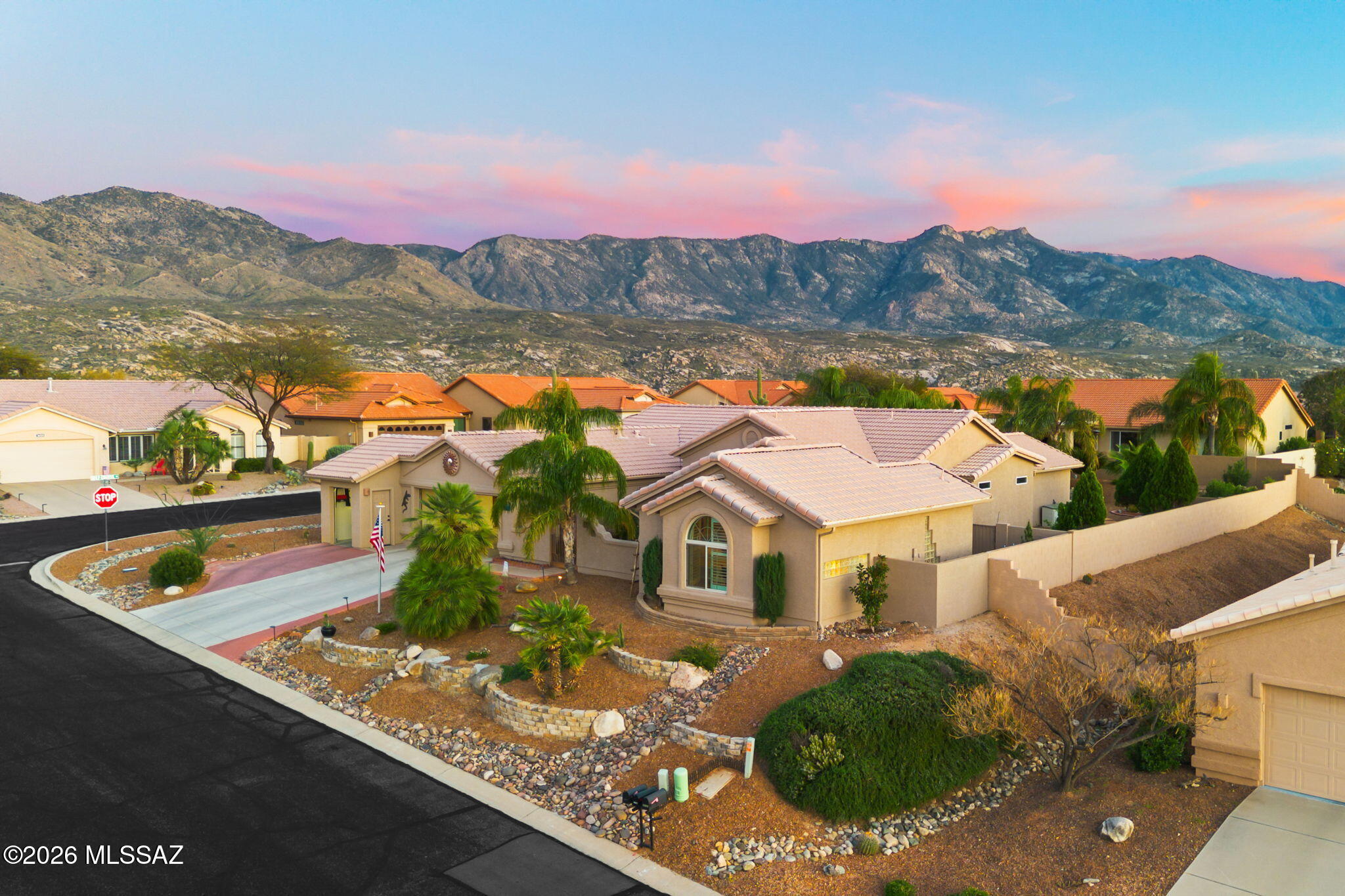 Seller to entertain/counter offers from $725k-$775k. TOPAZ MODEL WITH CASITA | CORNER LOT | PRISTINE CONDITION. 

Stop searching: this is the one! Welcome to 65871 East Desert Sands Drive -- a pristine Topaz model on a large corner lot, where every detail has been upgraded, and nothing has been left to chance. Two bedrooms plus a den in the main home, and a private 439 sq ft casita that enhances everything.

The main-level primary suite is your personal sanctuary -- freshly updated with new paint, beautiful new tile flooring, built-in speakers, and the kind of calm, quiet finish that makes every morning feel like a retreat. This is the lock-and-leave lifestyle done right. Fresh exterior paint (2025), all-new pool filtration with solar controller, replaced gutter drainage -- zero deferred maintenance means total peace of mind whether you're home or on the back nine.

The 439 sq ft casita features a private bedroom, kitchenette, and walk-in shower, freshly painted with all-new bedding and linens. Your guests have their own world while you keep yours.

This all-tile home has been completely repainted. Modern floor plan with a seamless open, free-flowing concept. The living room has an indoor/outdoor fireplace, and a custom entertainment wall with built-ins, quartz countertops, soft-close cabinetry, and up/down lighting. New refrigerator with dual ice makers, new microwave, and three new light/fan fixtures. A brand-new third bay (10' x 17') was added specifically for your golf cart -- because here, the cart is part of the lifestyle. Storage cabinets and a workbench are included. You pour your morning coffee, slide open the door, and step into your own private oasis. 7 palm trees have already created the canopy you always imagined, along with 19 newly added trees (fruit trees, bottlebrush, pines, and junipers). The pool is perfect, with its new pop-up cleaning system and warmth added by the solar panel. Friends coming this weekend? The casita is ready. Golf tomorrow? Your cart is already in the bay. Secure. Pristine. Completely yours.