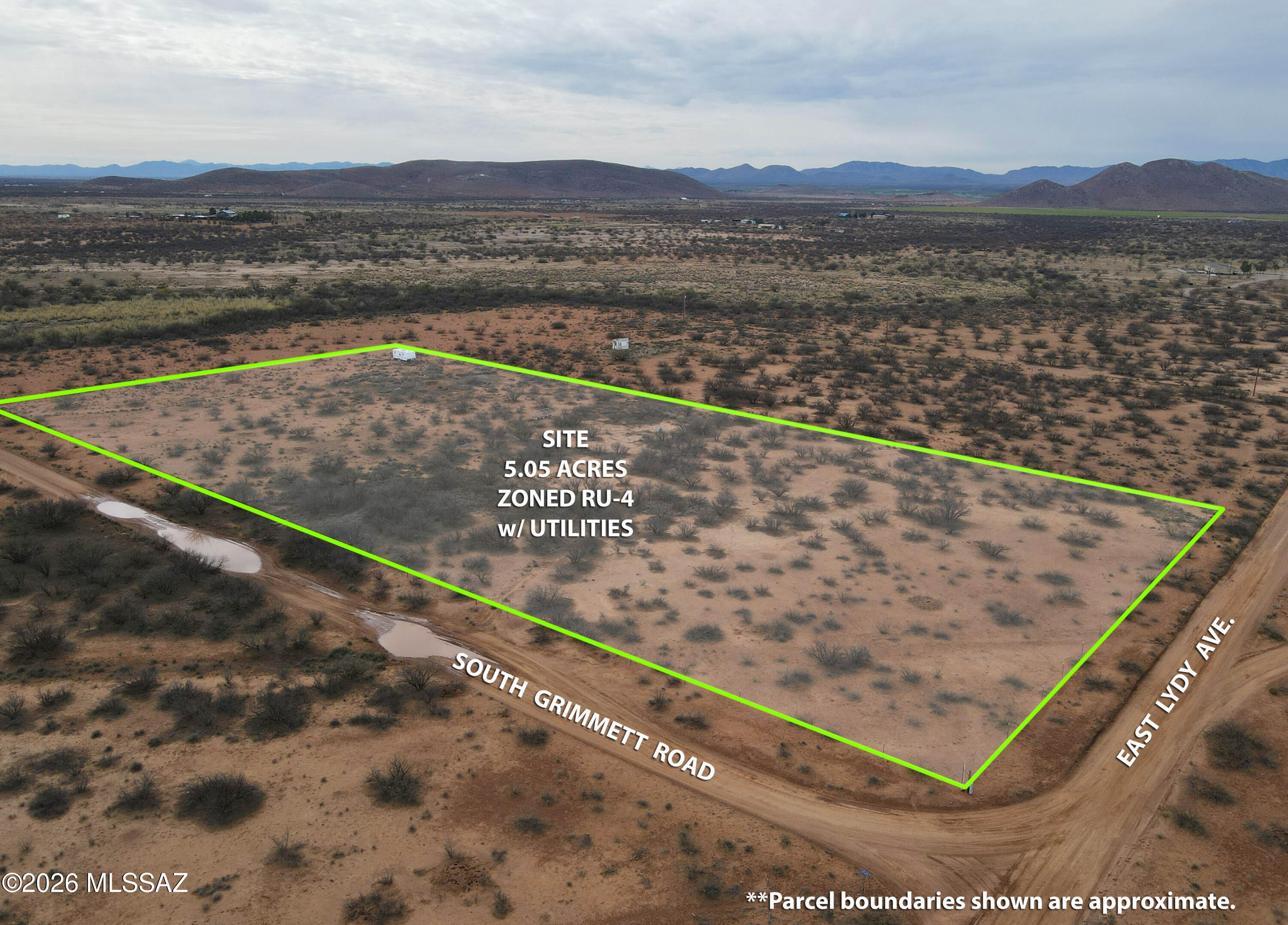 Water & power already on site make this 5-acre corner parcel ready for your plans. Zoned RU-4 in Cochise County, the property includes a plumbed well share, power on site, and is fully fenced and gated for added privacy. Allows for all types of homes or Cochise County owner/builder opt-out. Enjoy wide mountain views and the quiet rural high desert landscape while still having quick access to paved Highway 181. Plenty of space for a homesite, hobby ranchette, or country retreat. Conveniently located near Ash Creek Elementary, kids could even walk to school. Quality spot to build with space, views, and utilities already in place. A unique opportunity for those seeking room to spread out in Southern Arizona.