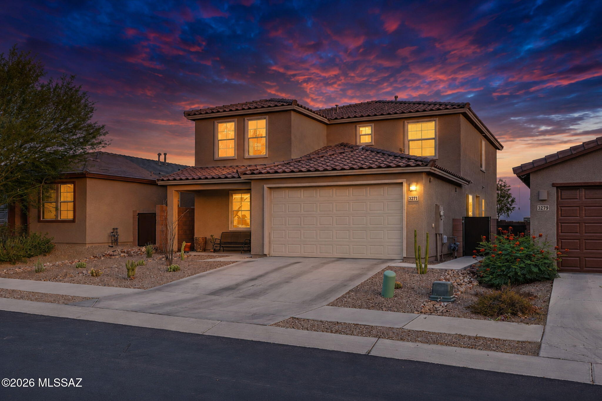 Like-new Next Gen home with mountain views and extensive upgrades throughout! Bright, open kitchen features quartz counters, double ovens, gas cooktop, breakfast bar, and walk-in pantry. Wood-look tile flooring spans the entire first floor. Private first-floor Next Gen suite offers a true ''home within a home,'' complete with its own living space and kitchen, ideal for multi-generational living, guests, or flexible living arrangements. Versatile floorplan includes 5 bedrooms plus spacious loft. Luxurious primary suite features a huge walk-in shower with rain head. Enjoy the fully enclosed backyard with artificial turf, extended paver patios, added side-yard pavers for convenient storage, and no neighbors behind for extra privacy. Security doors complete this exceptional home.