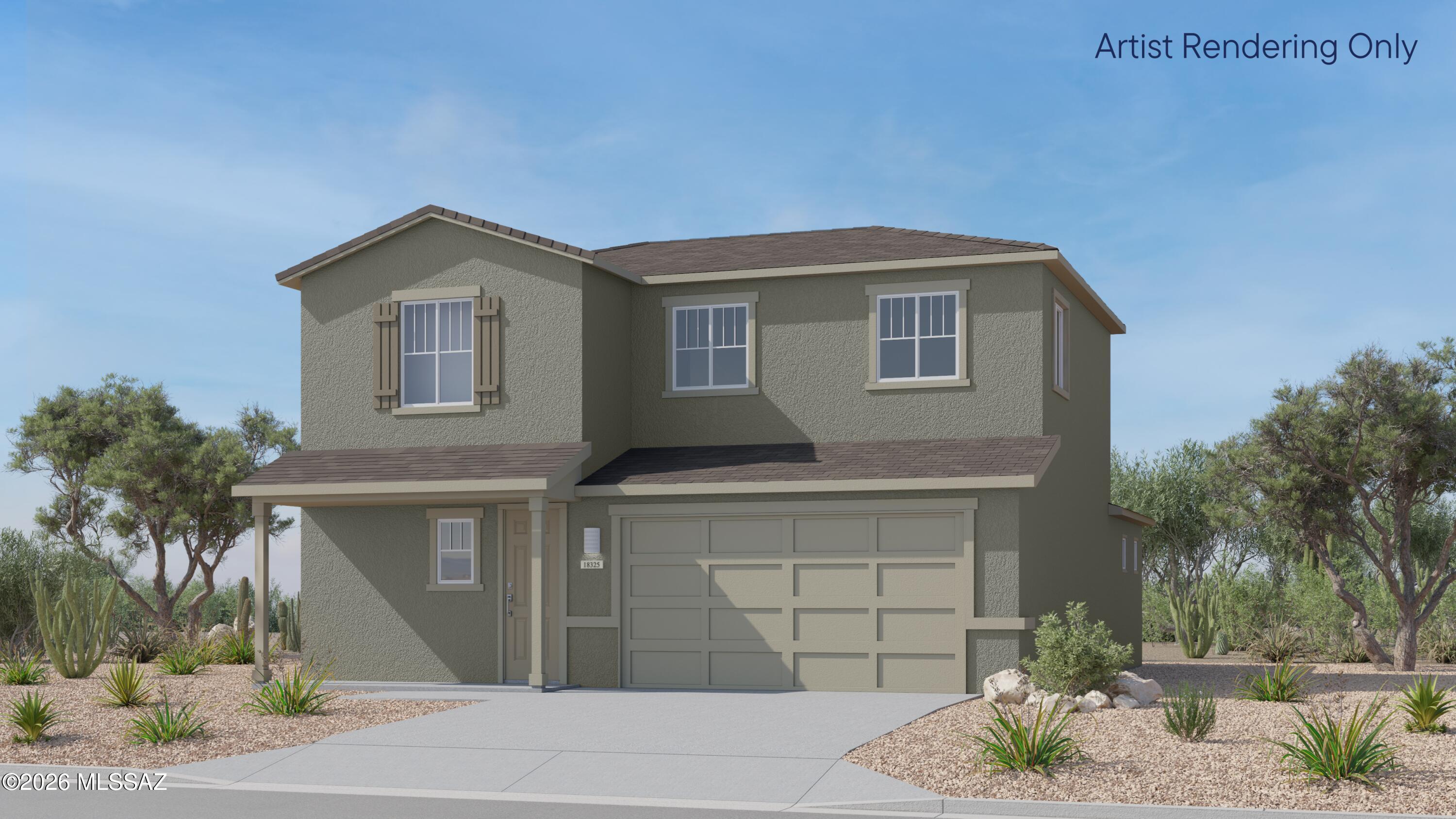 This new two-story home is ready for modern lifestyles. A luxurious first-floor owner's suite provides a tranquil retreat with a full bathroom and walk-in closet, while a nearby open-concept layout blends the kitchen, living and dining areas. Three additional bedrooms surround a versatile loft on the second level. This home includes GE® stainless steel appliances, Rinnai Tankless Water Heater, Quartz Countertops, 2'' faux wood blinds, LED lighting and so much more! As an added bonus, this home comes complete with a washer and dryer! Don't miss this great opportunity to own a beautiful move-in ready home!