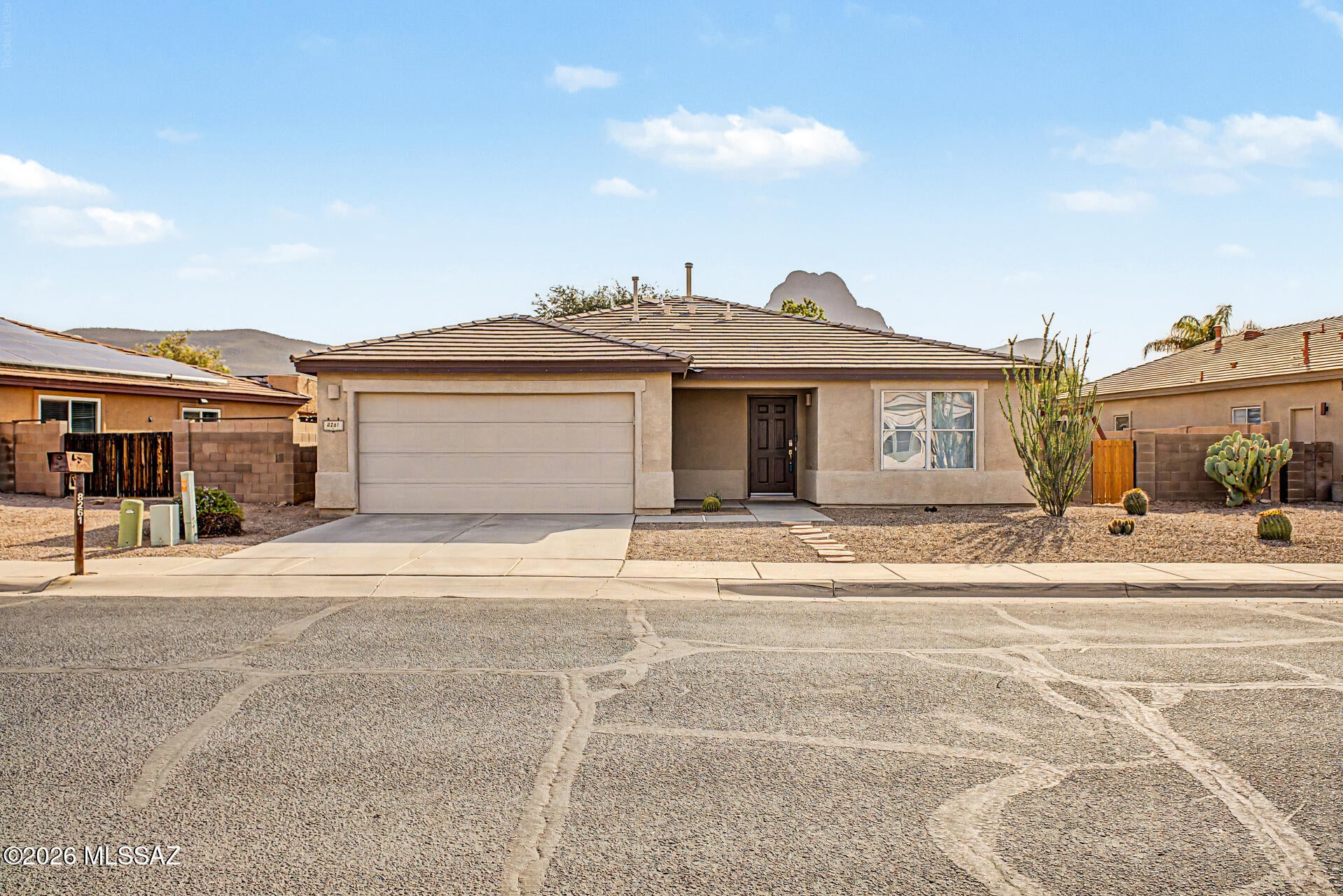 Come see this beautifully refreshed 4-bedroom, 2-bath home in Continental Reserve, where scenic desert surroundings and mountain views throughout the area make the drive home especially inviting. Inside, you'll find a comfortable and versatile layout with a formal living and dining room near the entrance, plus a spacious great room toward the back of the home, giving you plenty of room for both everyday living and entertaining. The kitchen features granite countertops, included stainless steel appliances, and flows easily into the spacious great room. The entire interior has been freshly painted, and a new AC unit was installed in 2025, making this home truly move-in ready. The primary suite provides a relaxing retreat with a private bathroom and a large walk-in closet, while three additional bedrooms offer flexibility for guests, an office, hobbies, or whatever best fits your needs.

The backyard may quickly become one of your favorite spaces, with a sparkling pool ready to enjoy on warm Arizona days. An extended covered patio offers plenty of shade, while low-maintenance turf and a separate paver area create multiple places to gather, unwind, or add a firepit and outdoor seating. With its generous size, inviting pool, and established entertaining areas, the yard is ready to become your own private desert oasis.

Continental Reserve offers a wonderful Northwest location near neighborhood parks, scenic trails, shopping, restaurants, Arizona Pavilions, and convenient access to I-10. With comfortable living spaces inside and an inviting backyard outside, this home is ready to welcome its next owner.