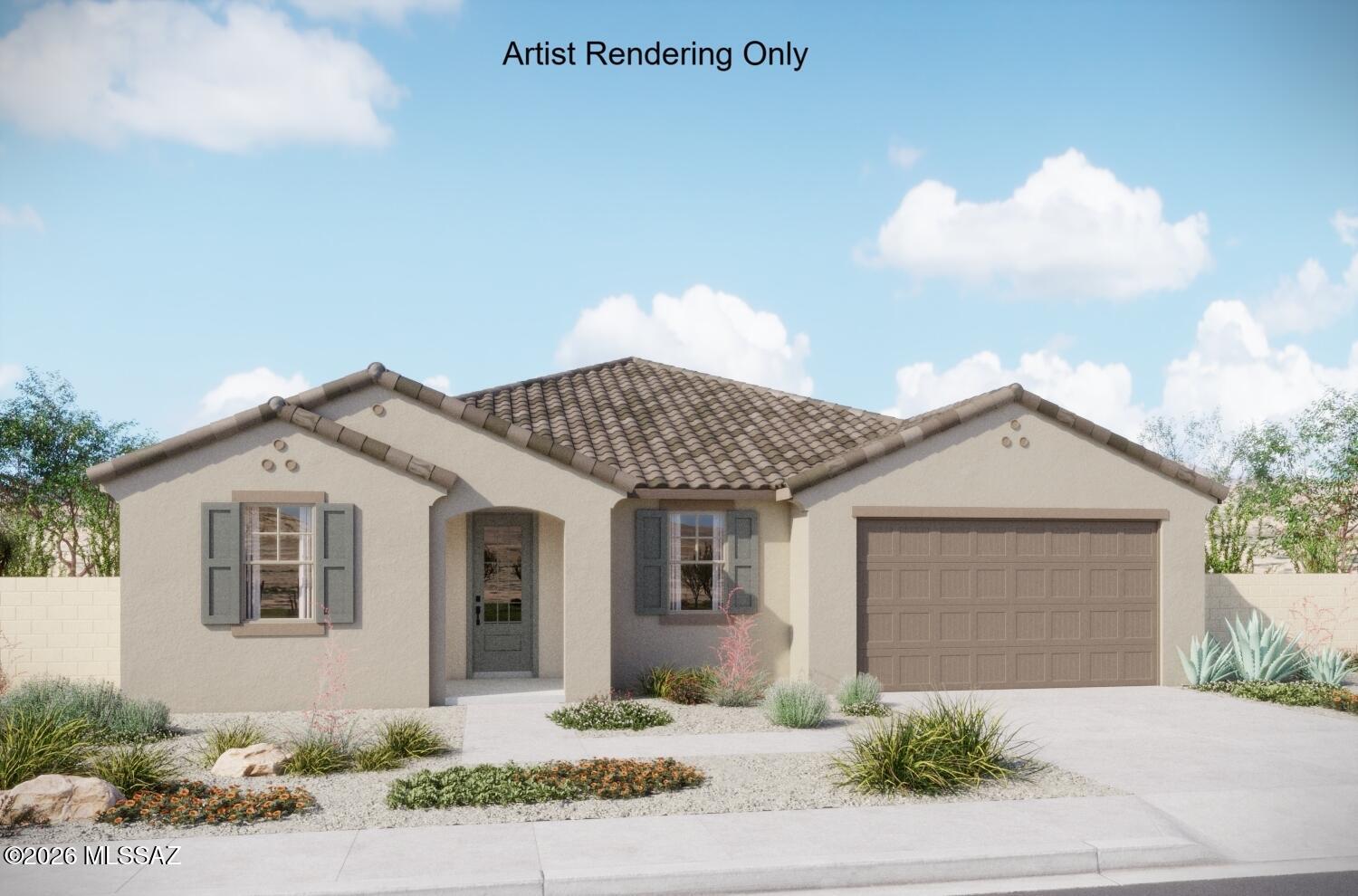 Discover the Hibiscus plan with its stylish Spanish elevation, offering 4 bedrooms, 3.5 baths. Beautiful kitchen shines with granite counters, a center island, gas range, and walk-in pantry. The enclosed study, open den, and Stop & Drop area add everyday convenience. Includes Washer/Dryer and fax wood blinds. A 3-car tandem garage completes this thoughtfully designed home. Backyard landscaping to be added.