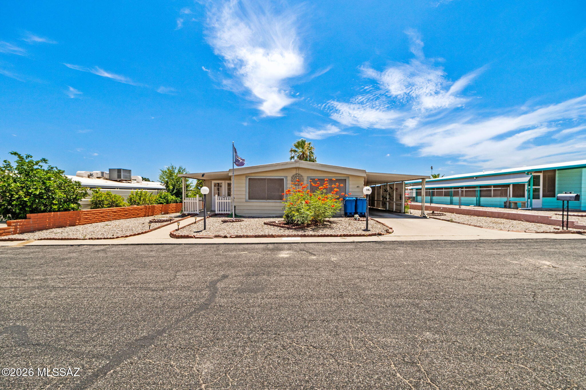 Experience easy Arizona living with this 2 bd/2 ba home located in the sought after Pueblo Estates subdivision that blends comfort and functionality throughout.
Step inside to find beautiful new flooring throughout the home, with the exception of the bathrooms and laundry room, creating a warm and cohesive living space. Natural light fills the spacious living and dining areas, while the well-designed floor plan offers effortless everyday living and entertaining.
Numerous recent improvements provide peace of mind, including a new HVAC system (2024), a new window air conditioning unit at the workshop (2025), wall oven & refrigerator replaced within the last two years, professionally installed leaf filters on the gutters (2026) and new window screens (2024) at the Arizona Room just...See Mo to name a few.  Outside, enjoy the low-maintenance lifestyle Green Valley is known for, with nearby golf courses, recreation centers, shopping, dining, and endless opportunities to enjoy Southern Arizona's sunshine. Whether you're searching for a full-time residence or a seasonal retreat, this move-in-ready home is ready for its next owner.