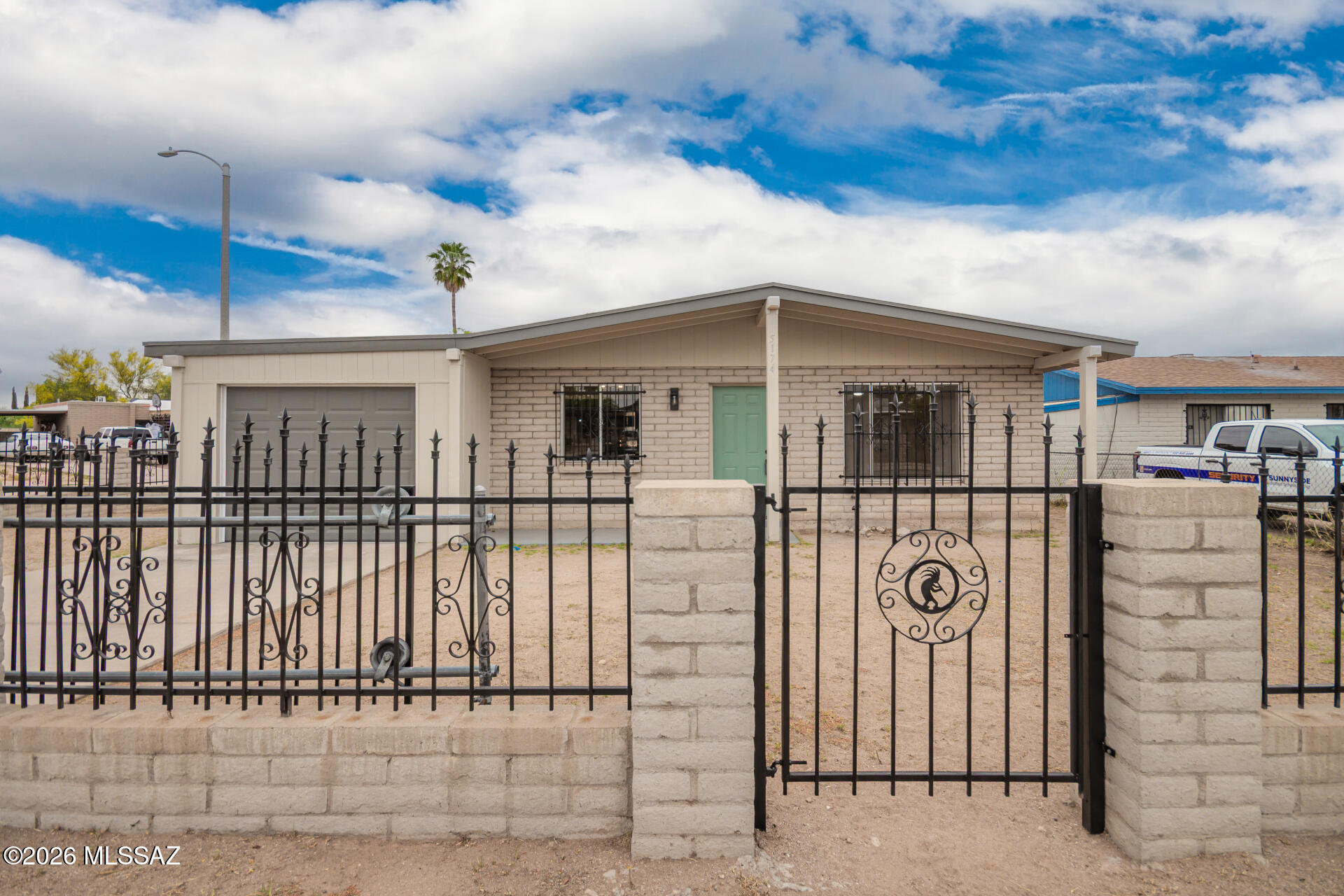Seller will counter or accept offers between $265,000 - $285,000. Charming 3 bed, 2 bath ranch-style slump block home offering 1,148 sq ft of beautifully updated living space. This all-electric home features fresh two-tone exterior paint, new HVAC (heat pump), and recent roof maintenance for added peace of mind. Inside, enjoy new luxury plank flooring throughout with plush carpet in the bedrooms, new baseboards, and updated matte black hardware. The fully remodeled kitchen showcases new cabinetry, quartz countertops, a stylish tile backsplash, and stainless steel appliances including a smooth-top electric range, dishwasher, and OTR microwave. Both bathrooms have been tastefully updated with new vanities, modern fixtures, and tiled surrounds, including a walk-in shower in the primary suite.